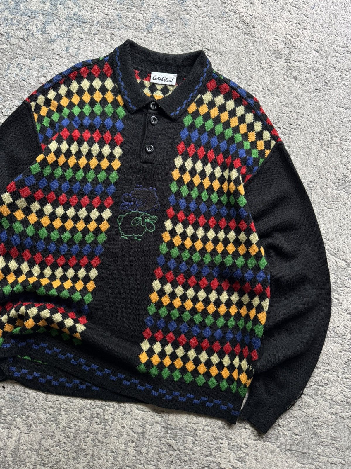 Carlo Colucci Carlo colucci Vintage Wool Abstraction sweater Size L/Xl Size US L / EU 52-54 / 3 - 3 Thumbnail
