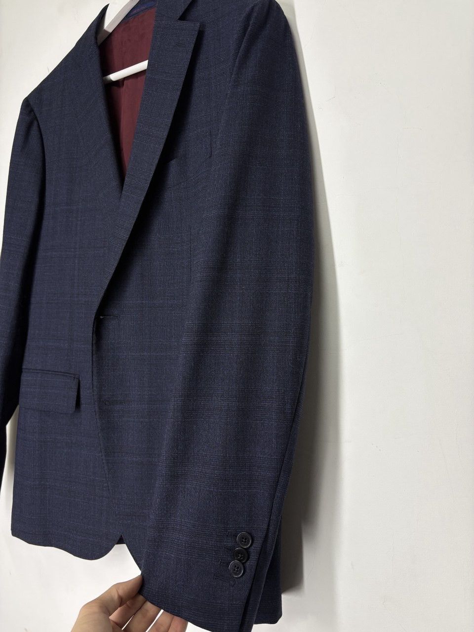 Boggi Boggi Milano x Loro Piano Ing Wool Checked Blazer Men’s 48R Size 48R - 4 Thumbnail