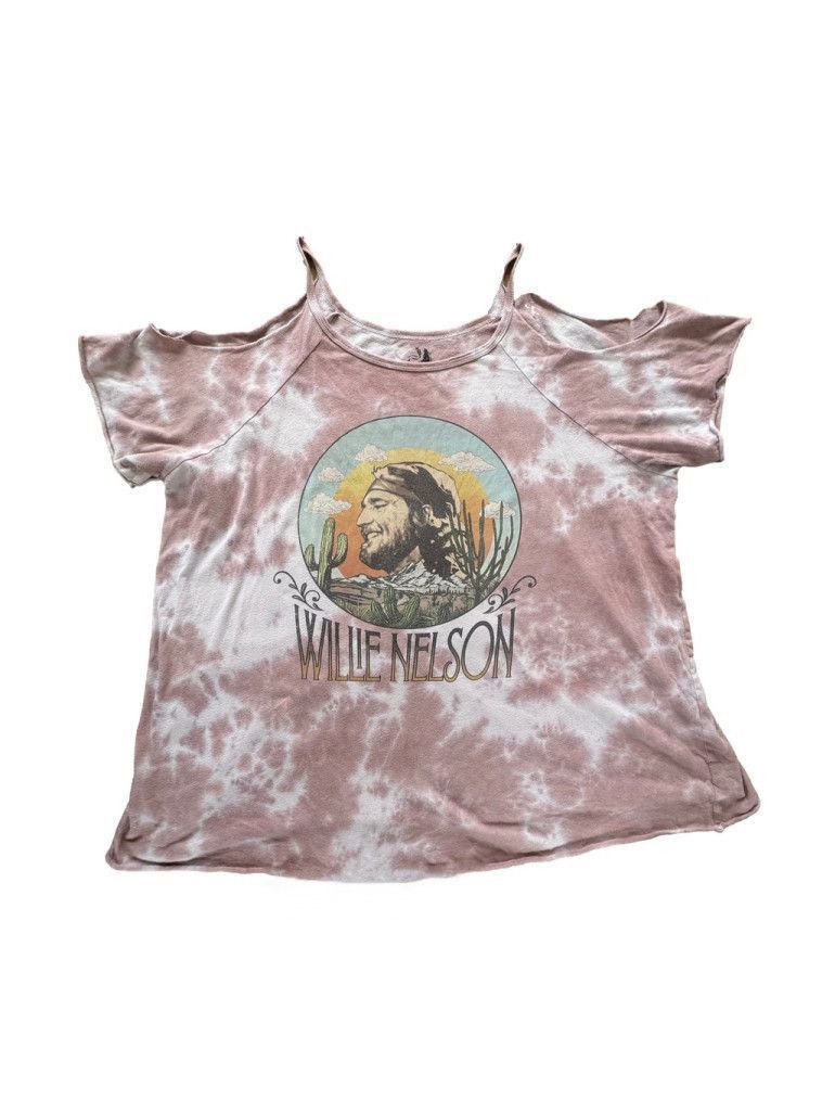 Zion Rootswear Zion Willie Nelson Tie Dye Cold-Shoulder T Shirt 2x Torrid Size XXL / US 16-18 / IT 52-54 - 1 Thumbnail