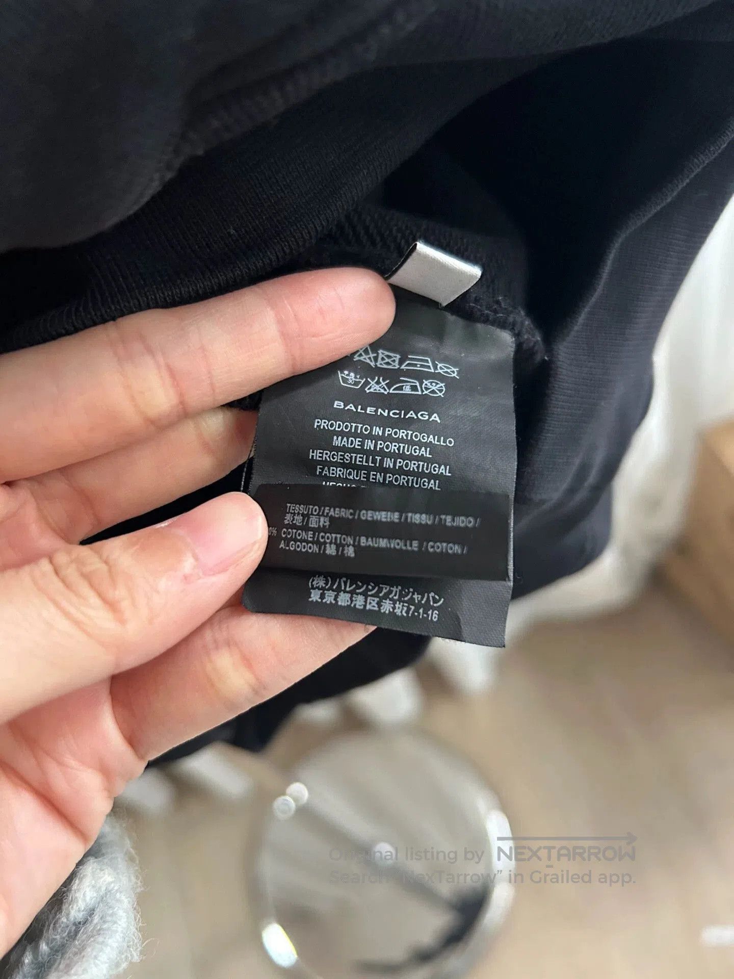 Balenciaga Black Oversized Hoodie with Drawstring. Size US XS / EU 42 / 0 - 5 Thumbnail
