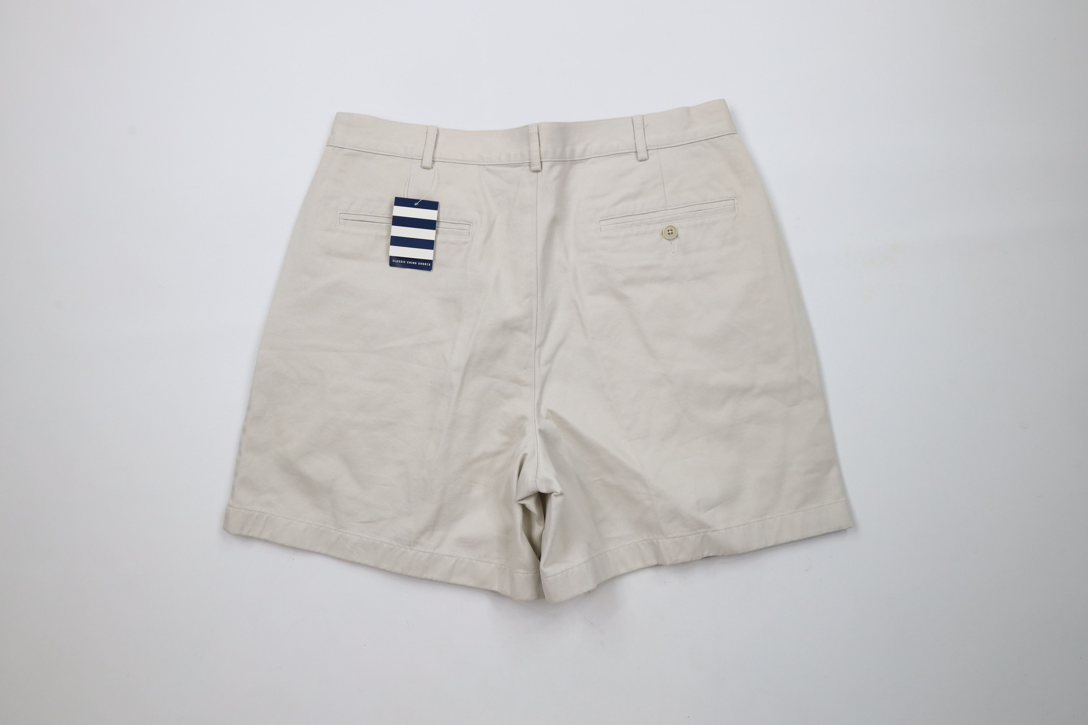 Lands' End × Vintage Deadstock Vintage Lands End Above Knee Chino Shorts Cotton Size US 34 / EU 50 - 7 Thumbnail