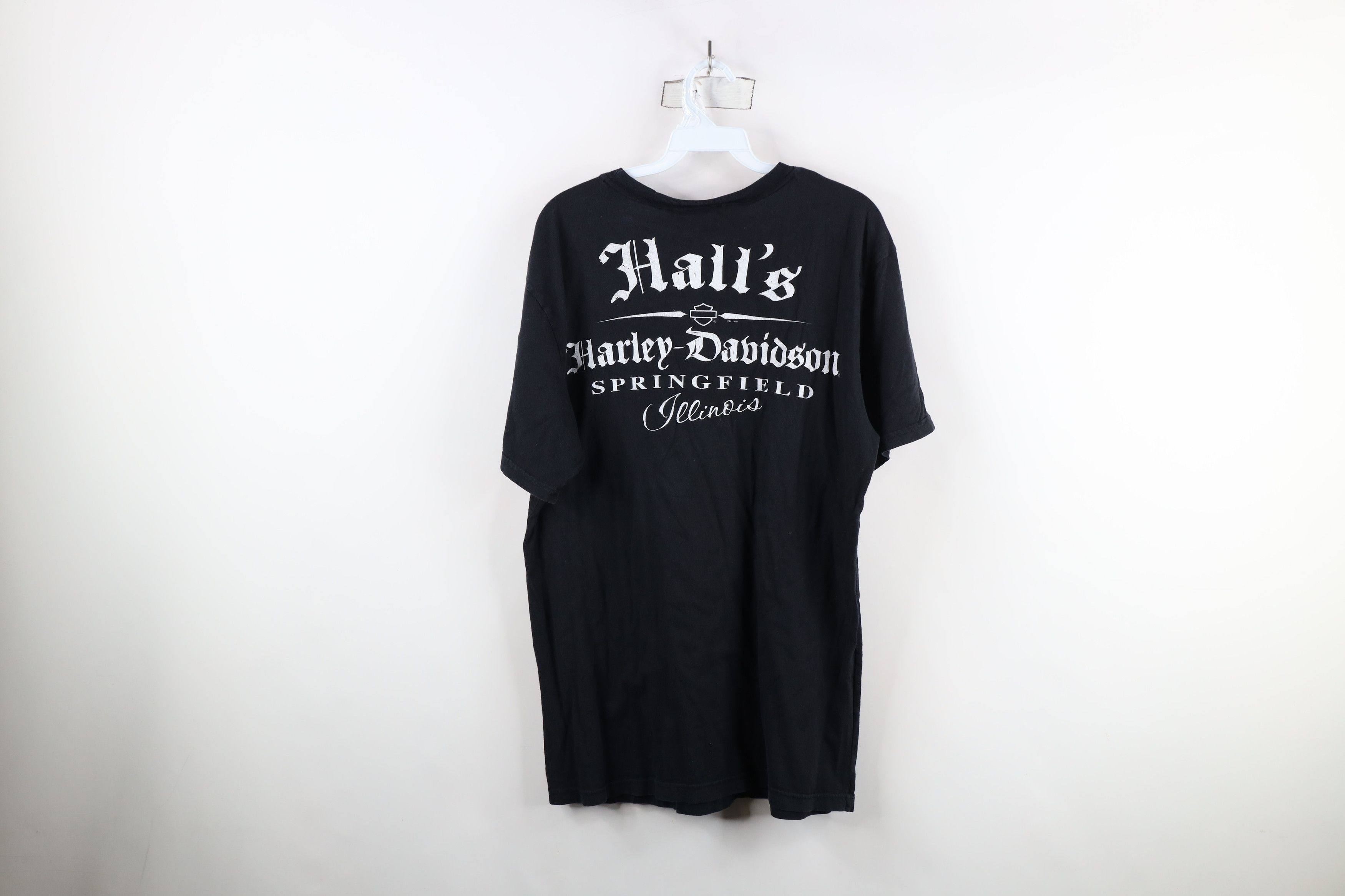 Harley Davidson × Vintage Vintage Y2K Harley Davidson Spell Skull Skeleton T-Shirt USA Size US M / EU 48-50 / 2 - 13 Thumbnail