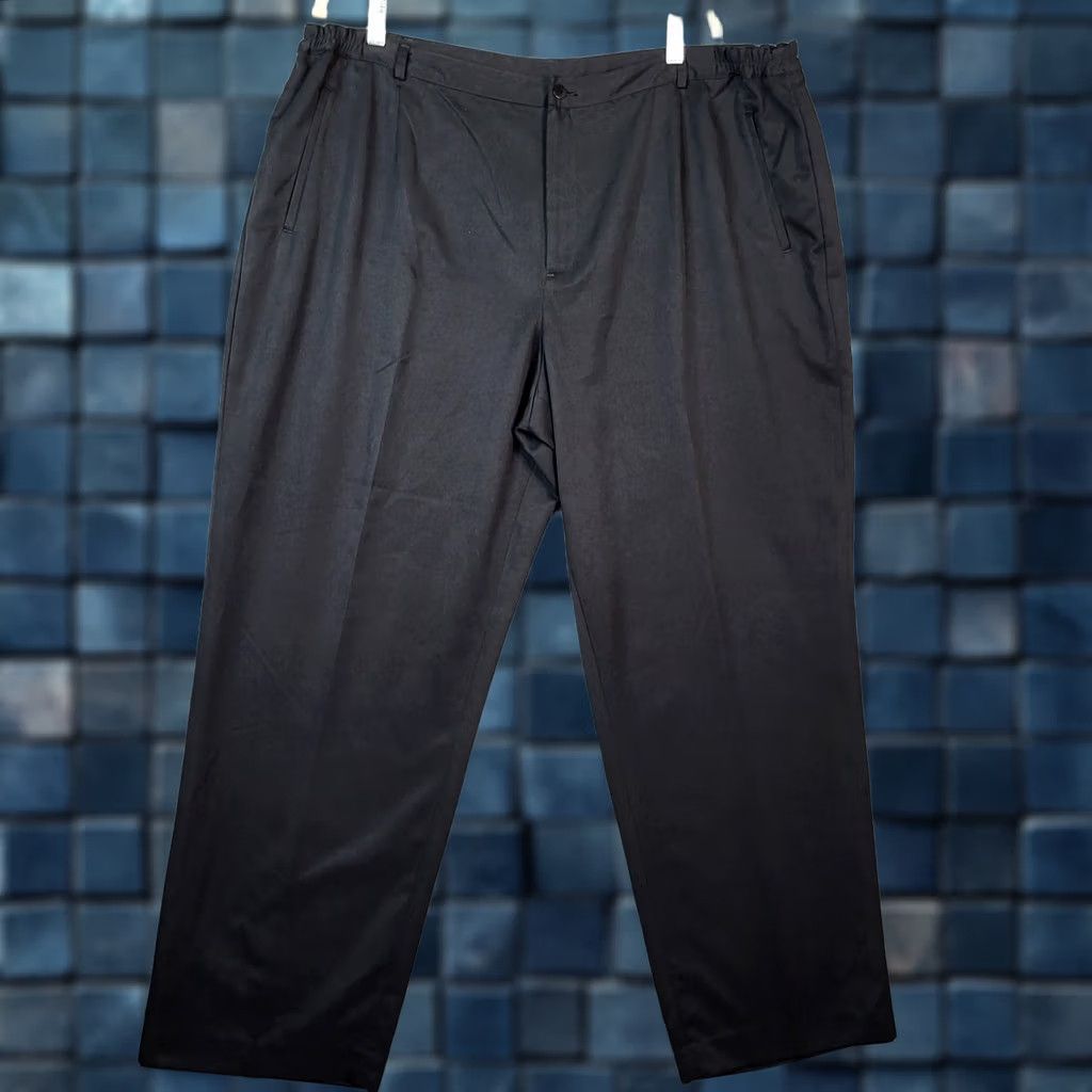 Jim Thompson NORM THOMPSON Pants Women's 22W Black Chino Casual Plus Size Modern Fit Regular Inseam 30 Vintage No Size 40" / US 18 - 1 Thumbnail