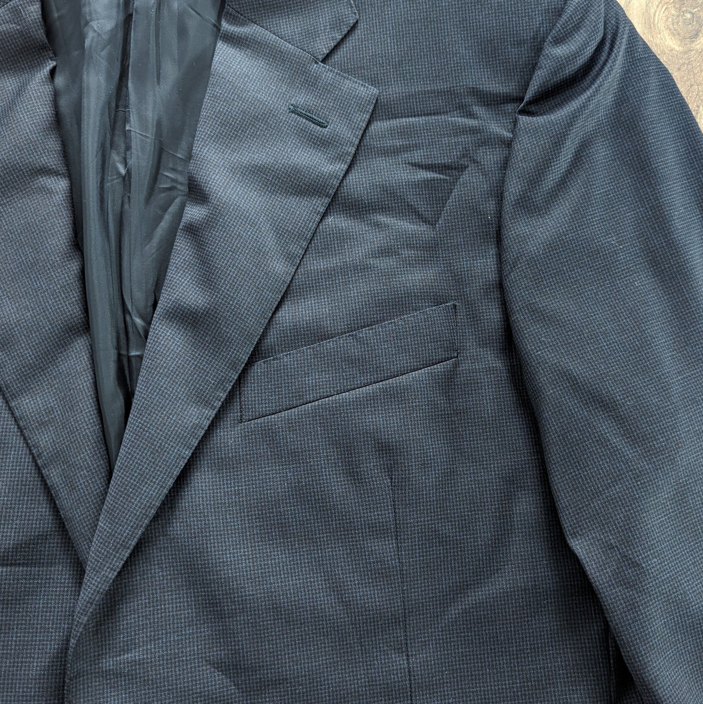 Canali Canali 13290/30 Classic Wool Blazer Jacket Made Italy Luxury Size 50R - 3 Thumbnail