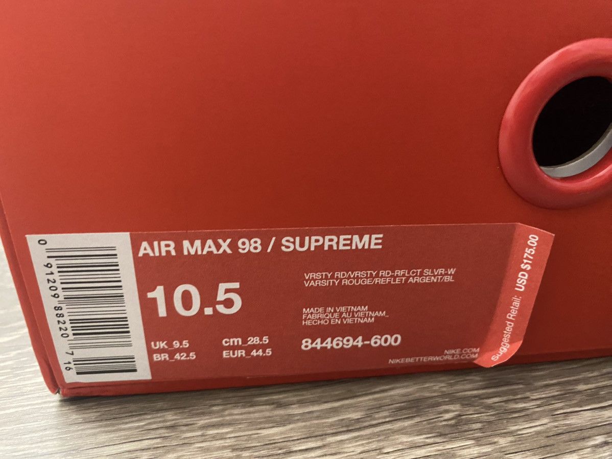 Nike × Supreme Nike air supreme 98 Airmax snakeskin Size US 10.5 / EU 43-44 - 7 Thumbnail