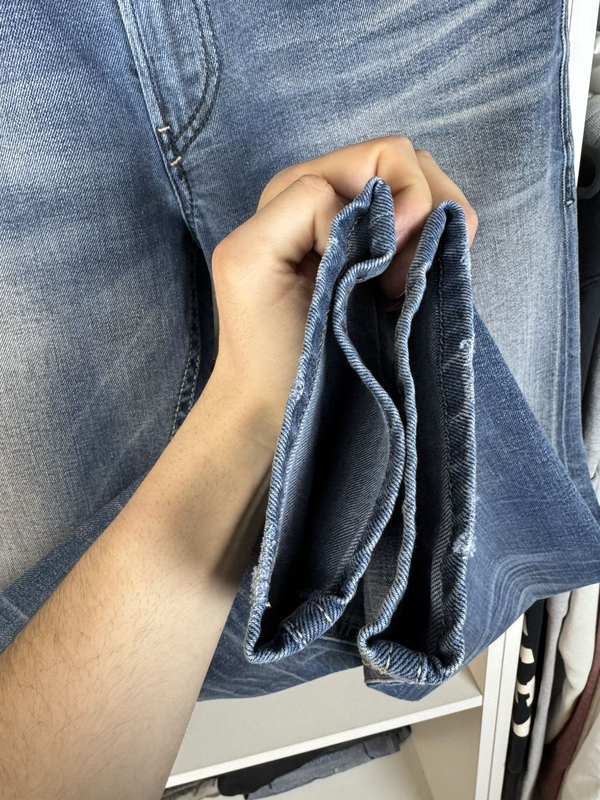 Diesel Diesel Thommer Slim-Skinny Distressed Denim Jeans Size US 31 - 13 Thumbnail