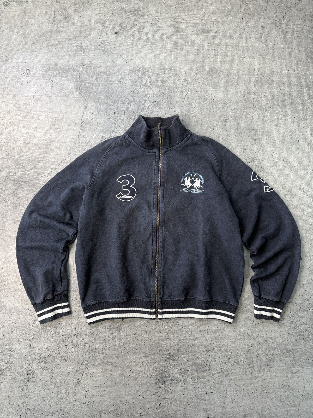 Vintage Y2K Polo Ralph Lauren Style La Martina Zip Hoodie