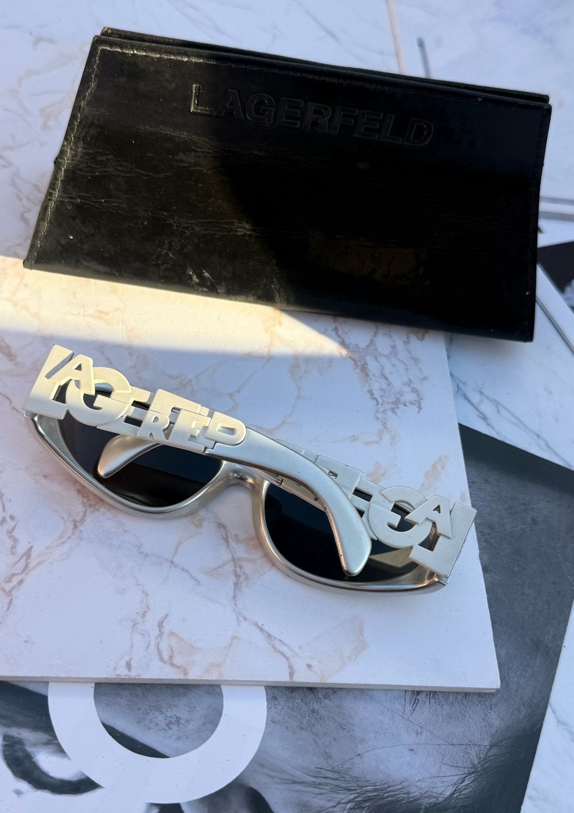 Karl Lagerfeld Karl Lagerfeld vintage sunglasses Size ONE SIZE - 4 Thumbnail