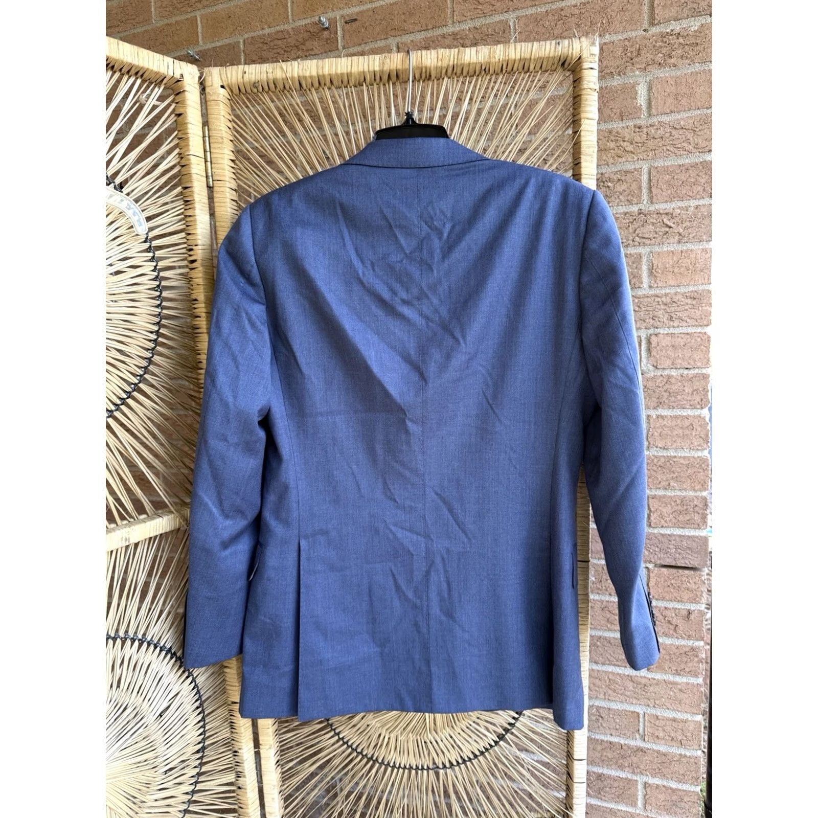 Suitsupply Suitsupply Blue Blazer 48 Slim Fit Wool Italy Sport Coat Jacket Men Size 48R - 3 Thumbnail
