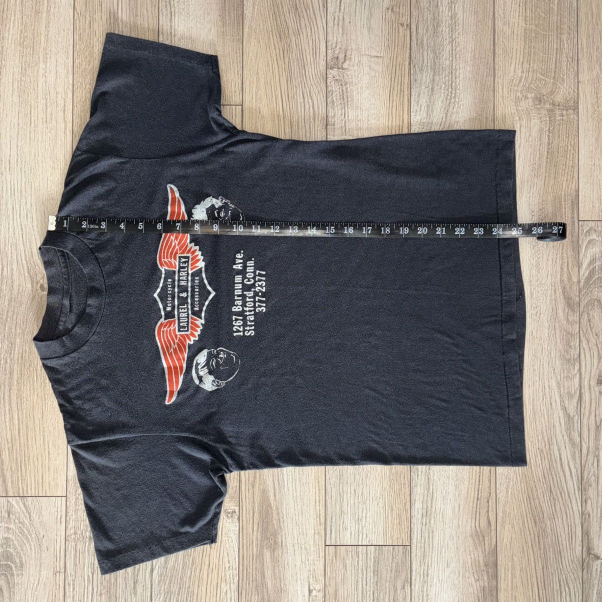 Harley Davidson 80s Laurel & Harley motorcycle accessories tee shirt Size US M / EU 48-50 / 2 - 6 Thumbnail