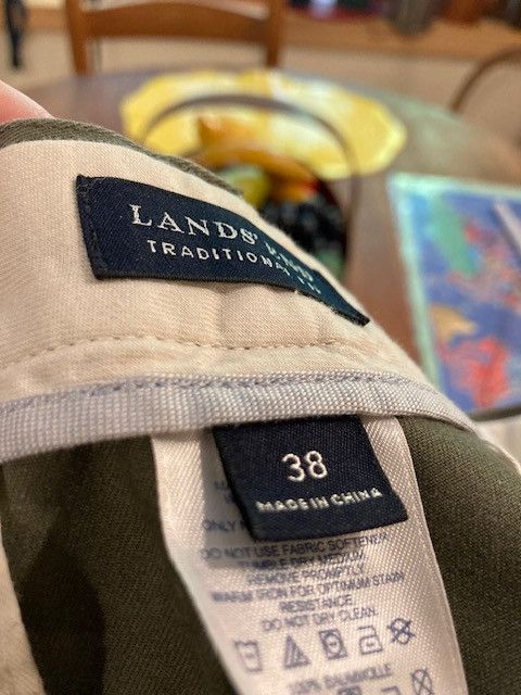 Lands' End Lands End Khaki men's trousers Size US 38 / EU 54 - 1 Thumbnail