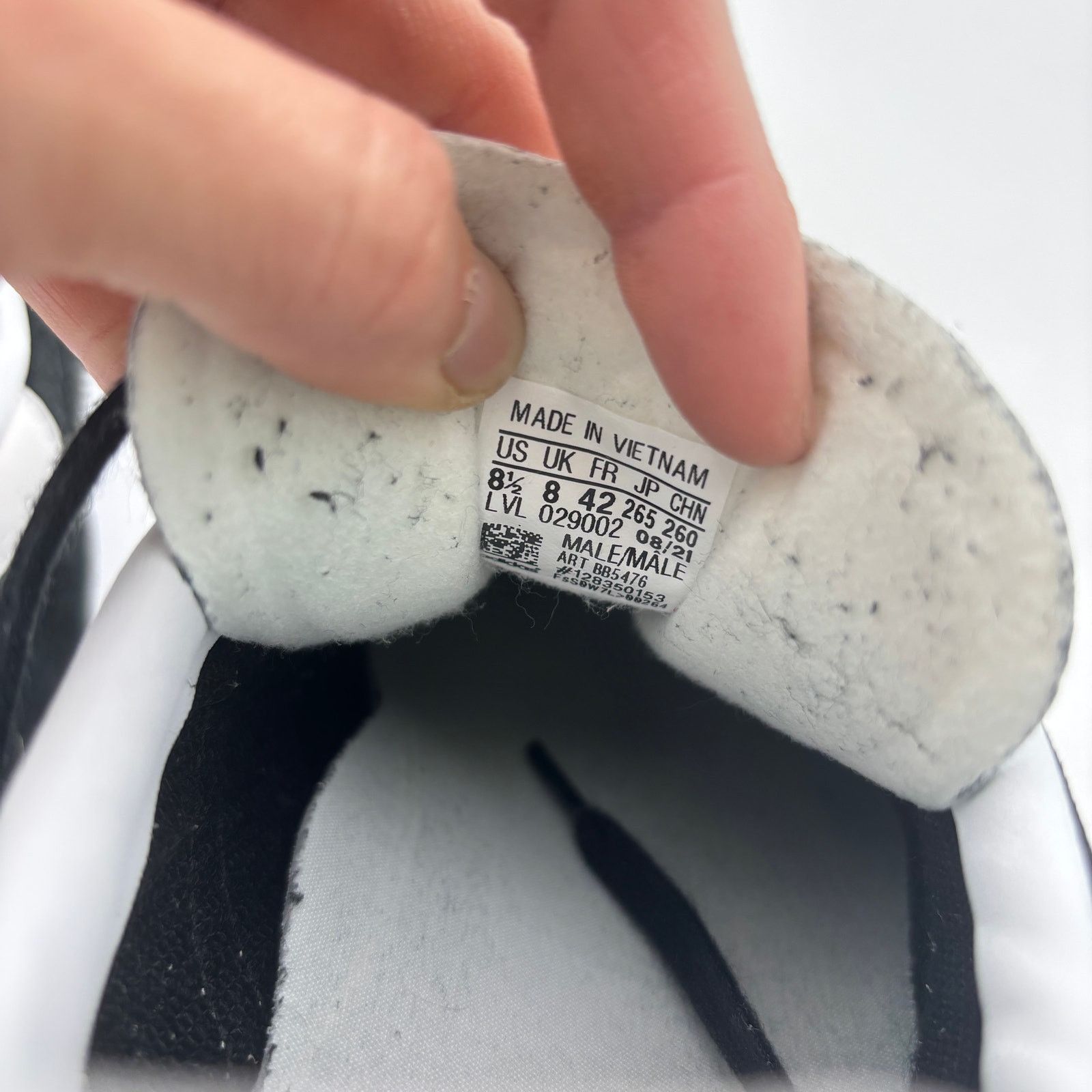 Adidas Adidas Gazelle Core Black Cloud White Suede Sneakers M's 8.5 Size US 8.5 / EU 41-42 - 9 Thumbnail