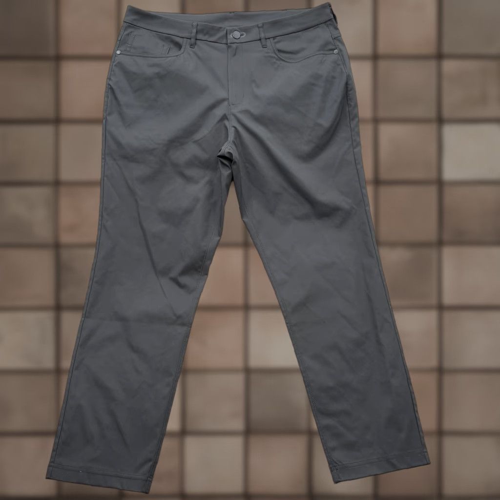 Vintage Public Rec Pants Mens 35x30 Black 5 Pocket Performance Travel Golf Tech Casual Pants Size US 35 - 1 Thumbnail