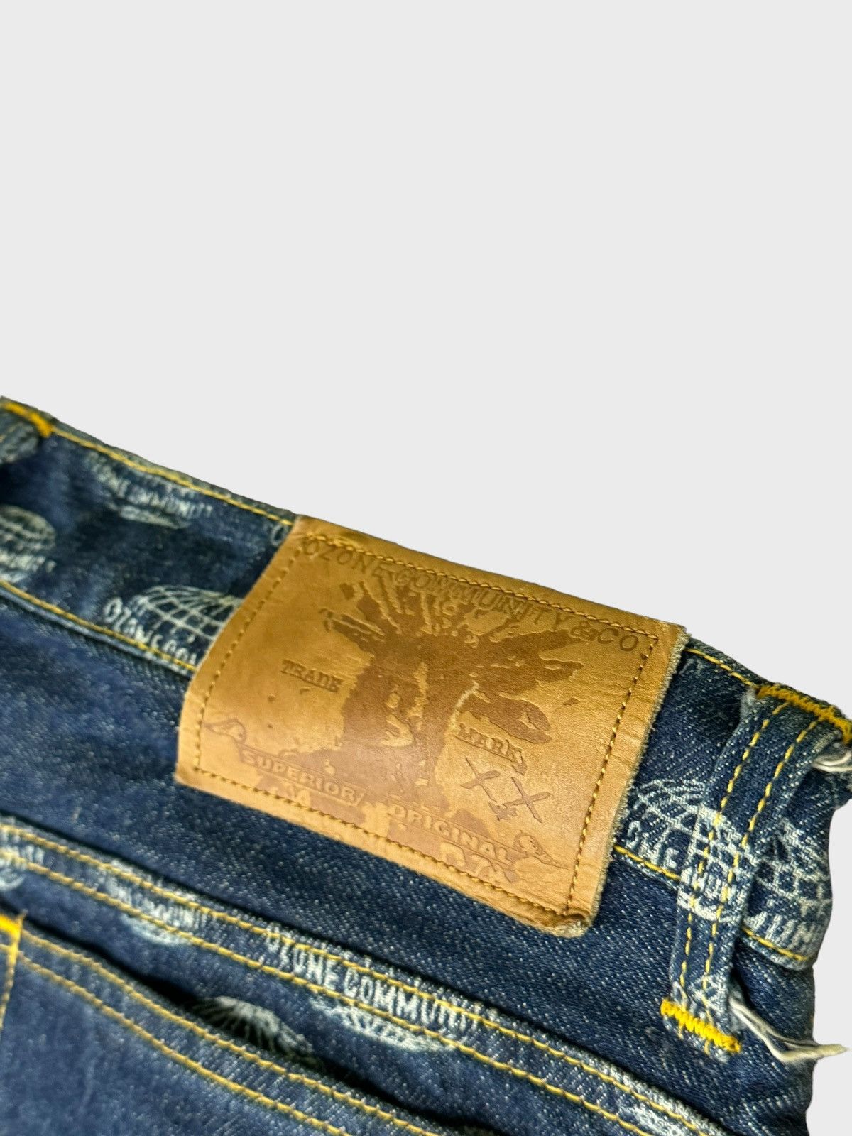 Japanese Brand Flare OZONE COMMUNITY Overpinted Hysteric Glamour Style Size US 28 / EU 44 - 11 Thumbnail