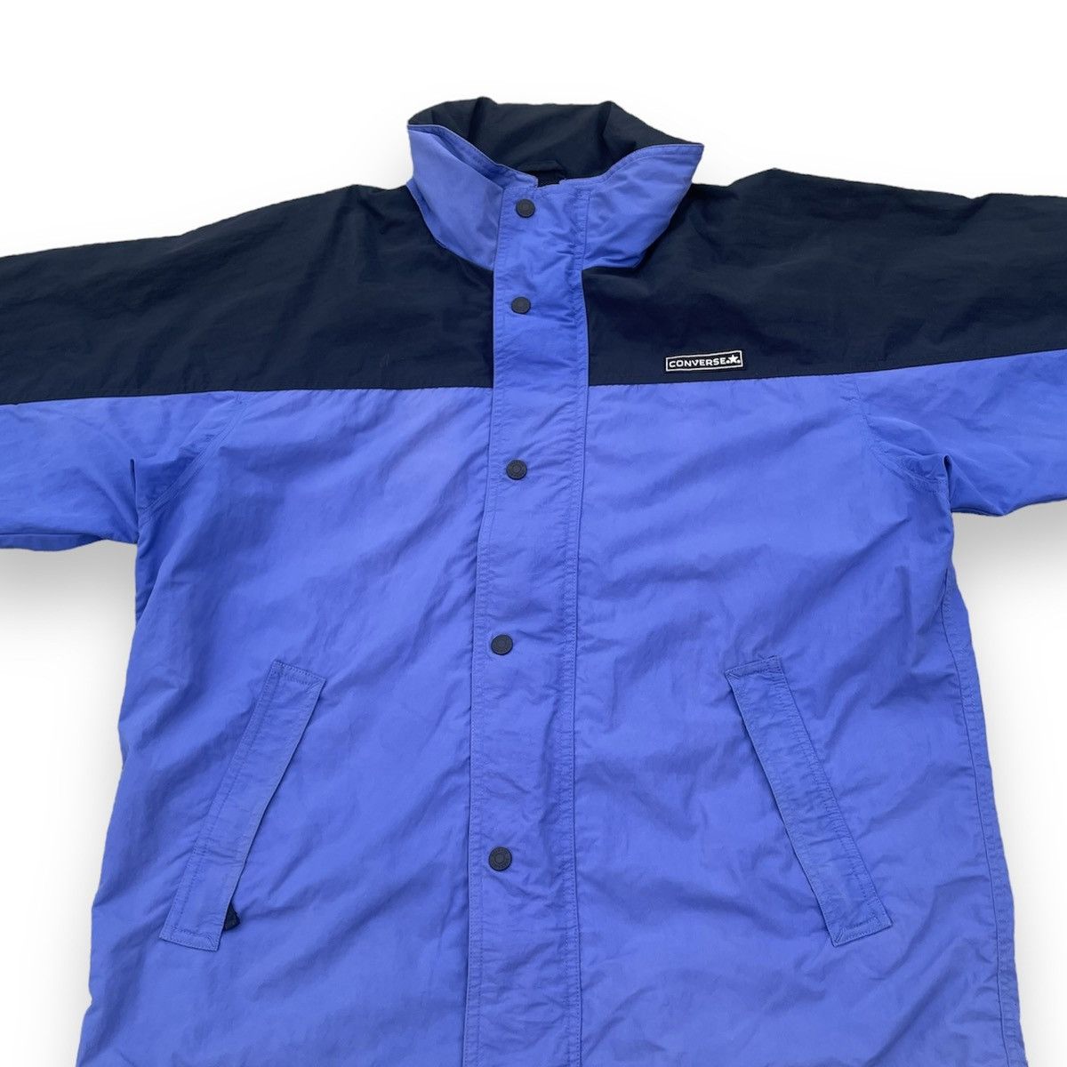 Converse × Vintage VINTAGE CONVERSE BUTTON UP FULL ZIP WINDBREAKER JACKET Size US L / EU 52-54 / 3 - 3 Thumbnail