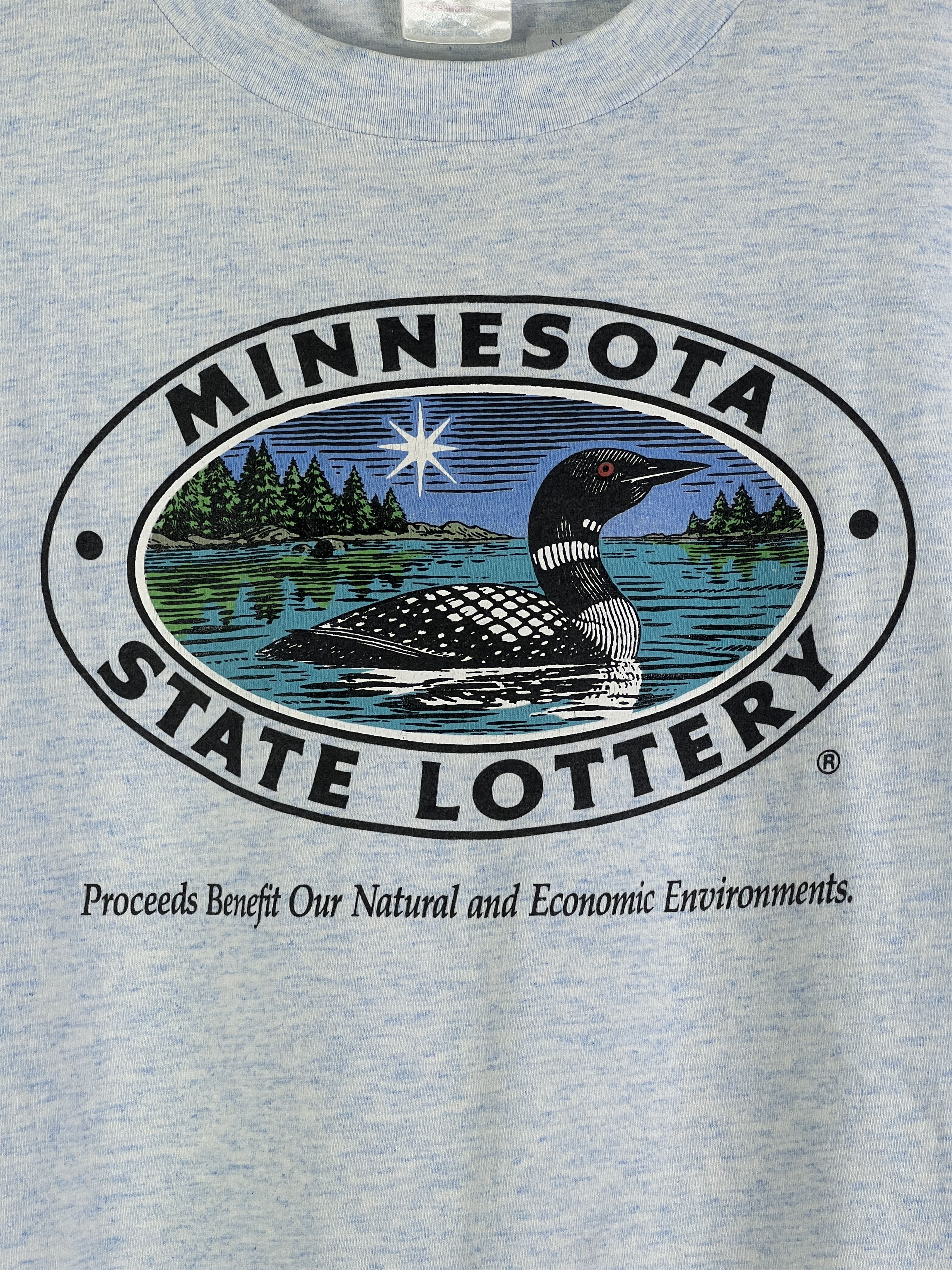Vintage No.5145 Vintage 90s Minnesota State Lottery Graphic Tee (XL) Size US XL / EU 56 / 4 - 2 Thumbnail