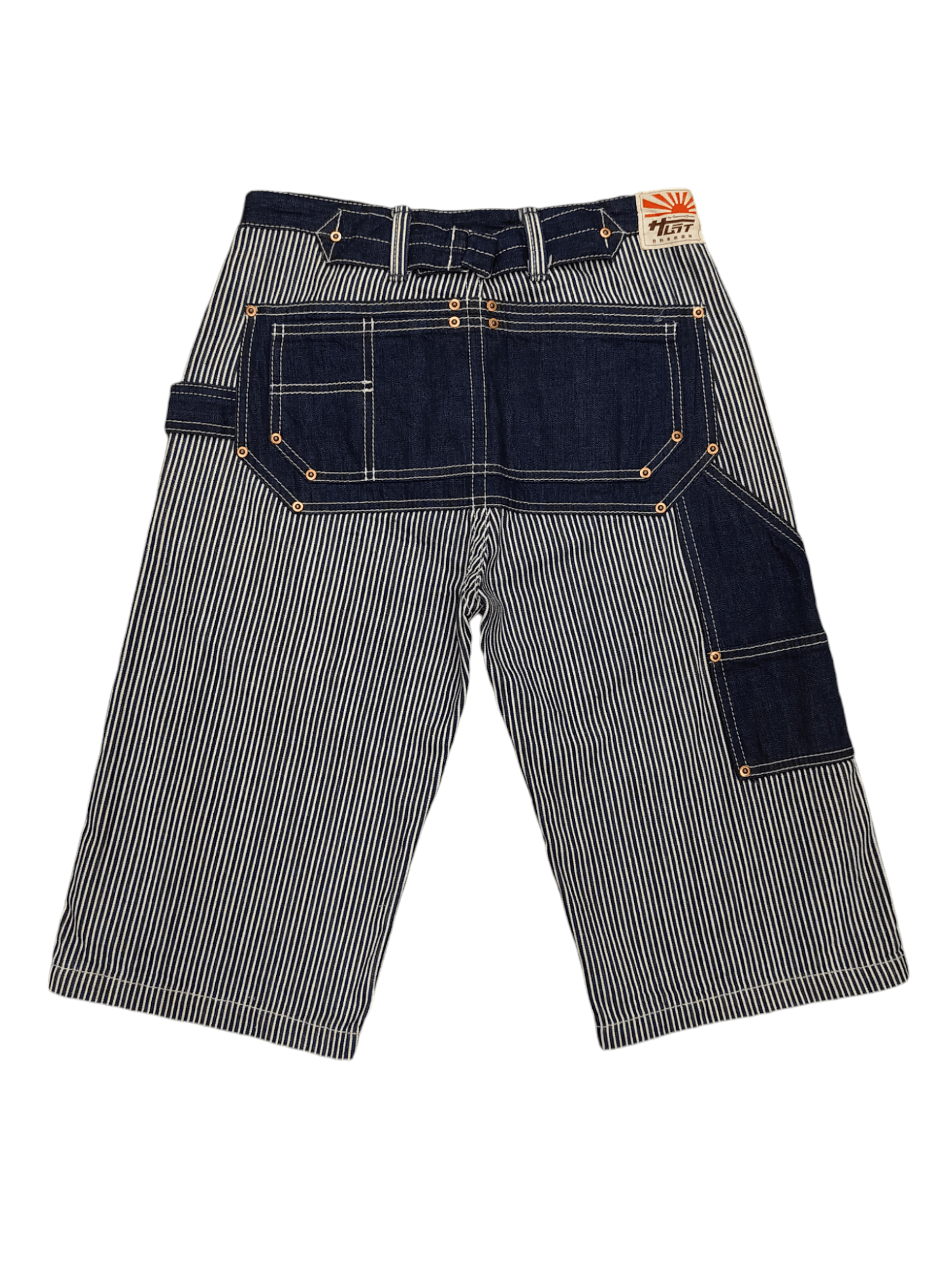 Japanese Brand RARE🔥Vtg Samurai Jeans Hickory Short Size US 28 / EU 44 - 1 Thumbnail