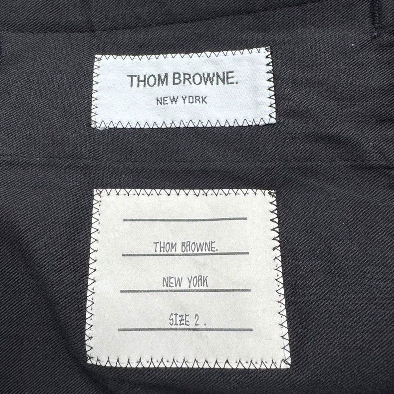 Thom Browne Thom Browne size2 Navy blue woolen casual trousers Size US 26 / EU 42 - 6 Thumbnail