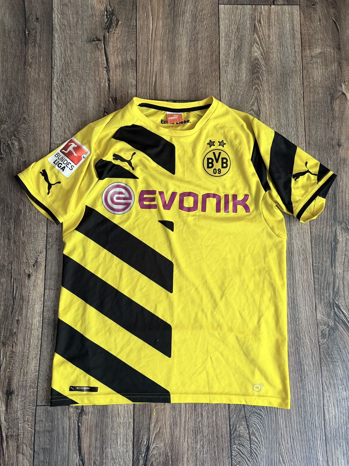 Puma Borussia Dortmund Home 2014/2015 Football Shirt Puma Jersey Size US M / EU 48-50 / 2 - 1 Thumbnail