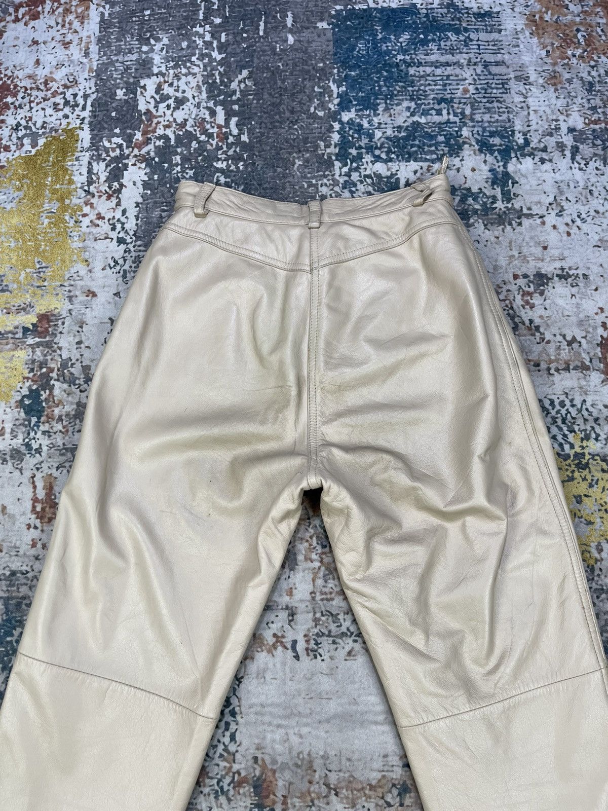 Genuine Leather Le Panier Marque Deposee Leather Pants Size 24" / US 00 / IT 34 - 6 Thumbnail