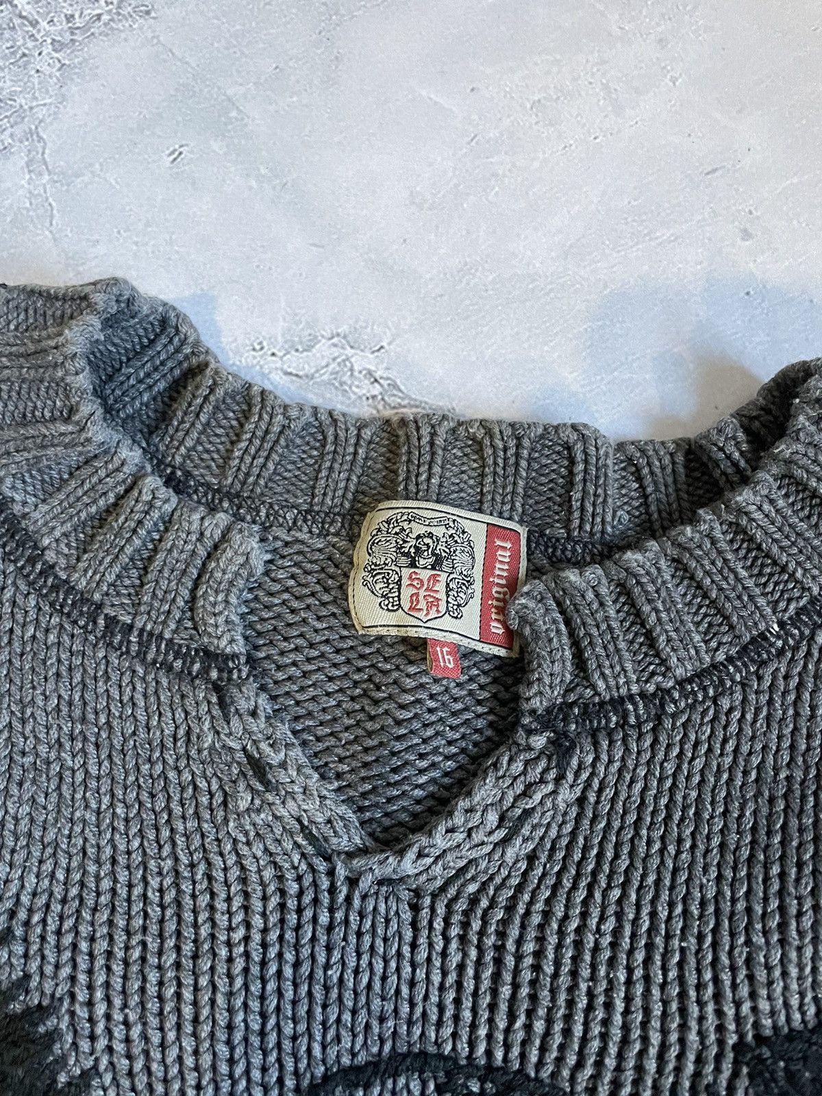 Diesel AvantGarde Vintage Sweatshirt Y2K Printed Knit Japan Sweater Size US L / EU 52-54 / 3 - 8 Thumbnail