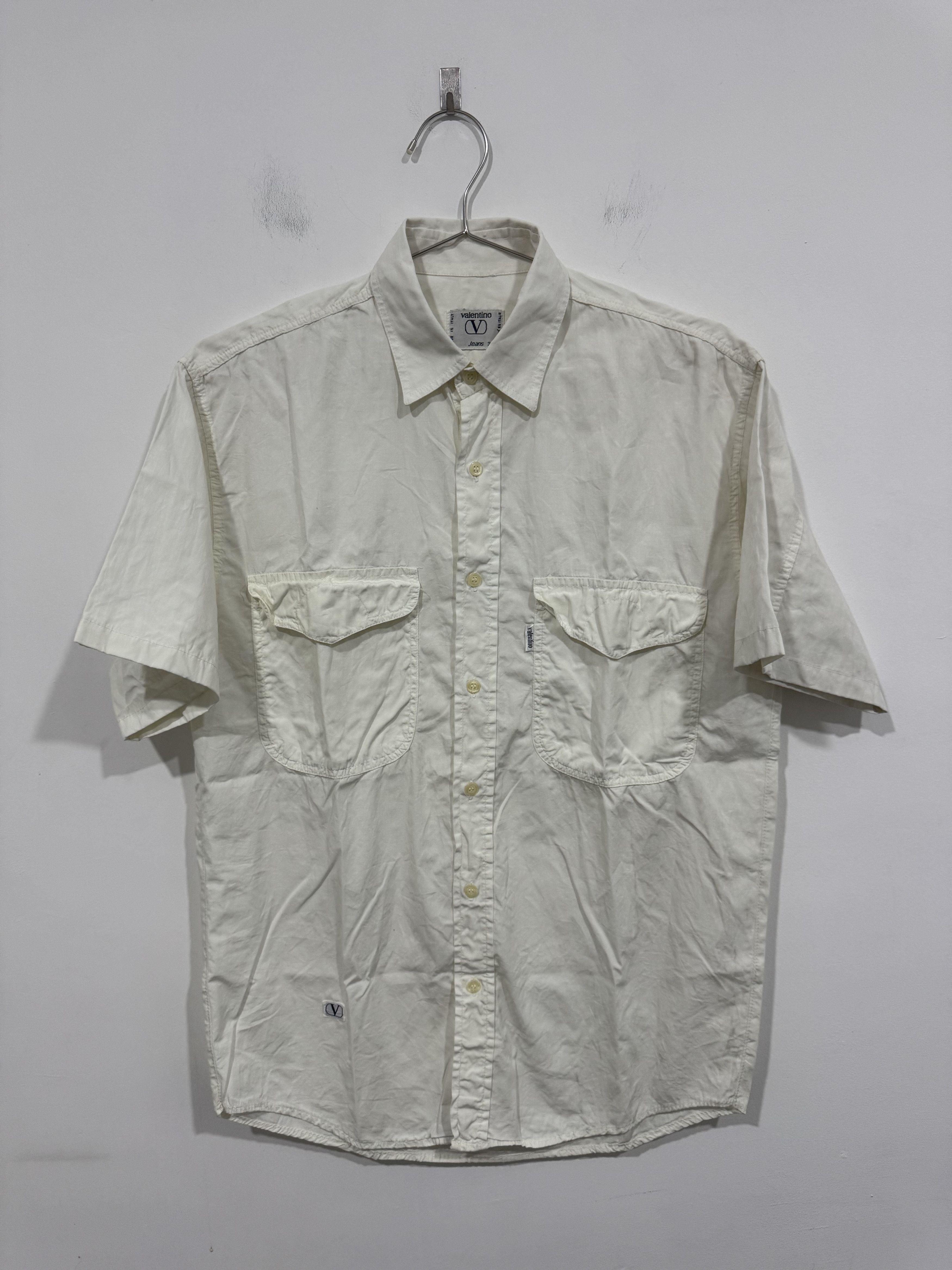 Valentino Vintage 90s Valentino Jeans Shirt Size US M / EU 48-50 / 2 - 1 Thumbnail