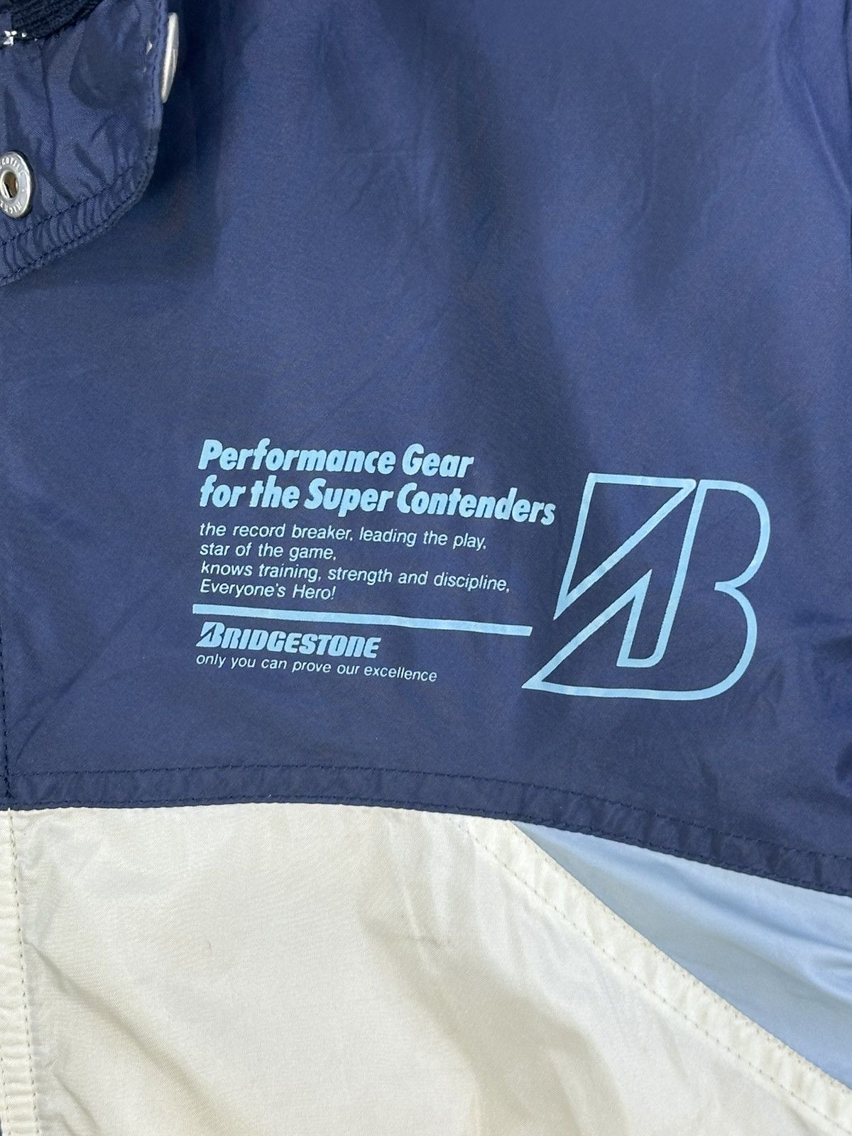 Vintage Y2K Bridgestone Color Block Windbreaker Jacket