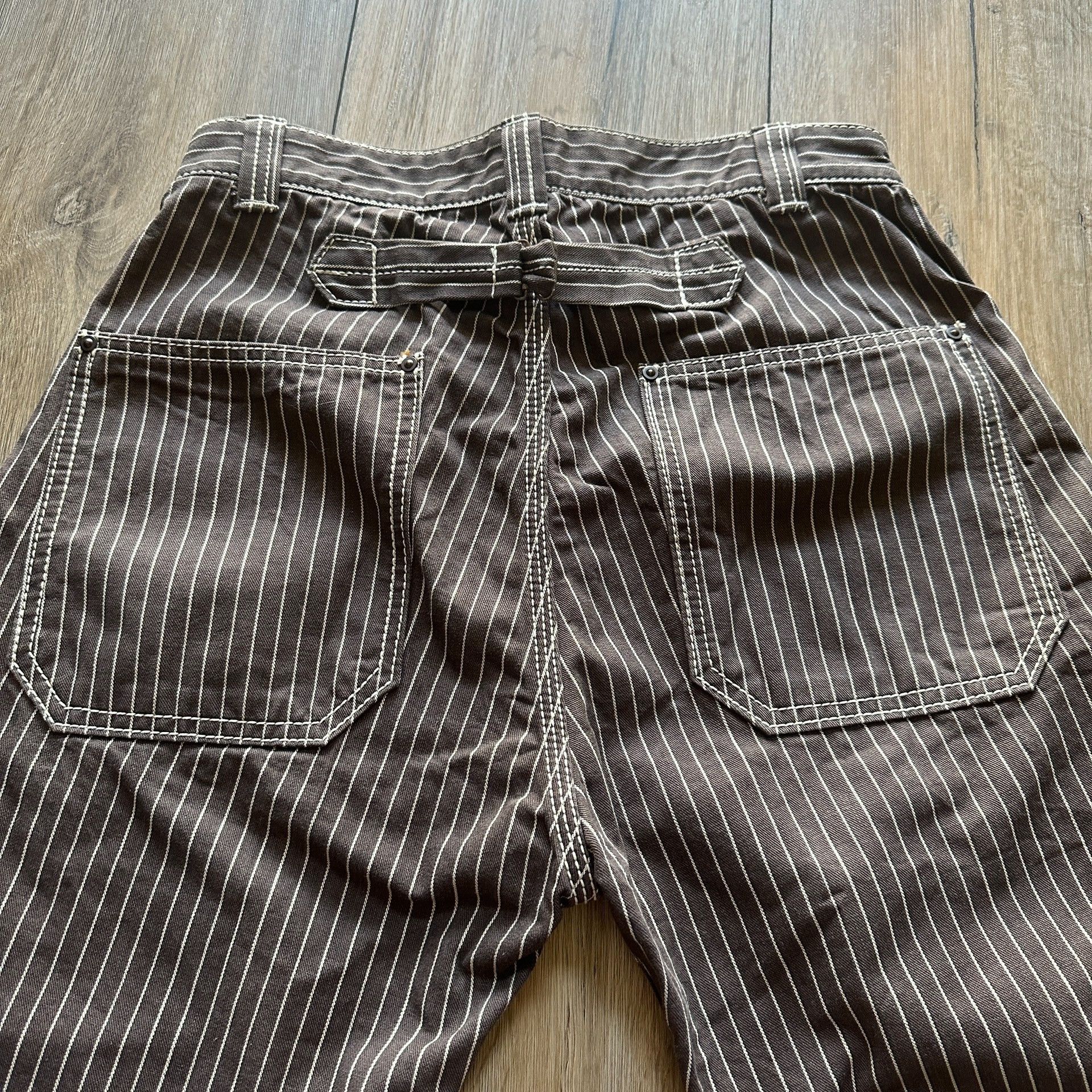 Jelado Jelado Brown Striped Paris Button Pants Size US 30 / EU 46 - 6 Thumbnail