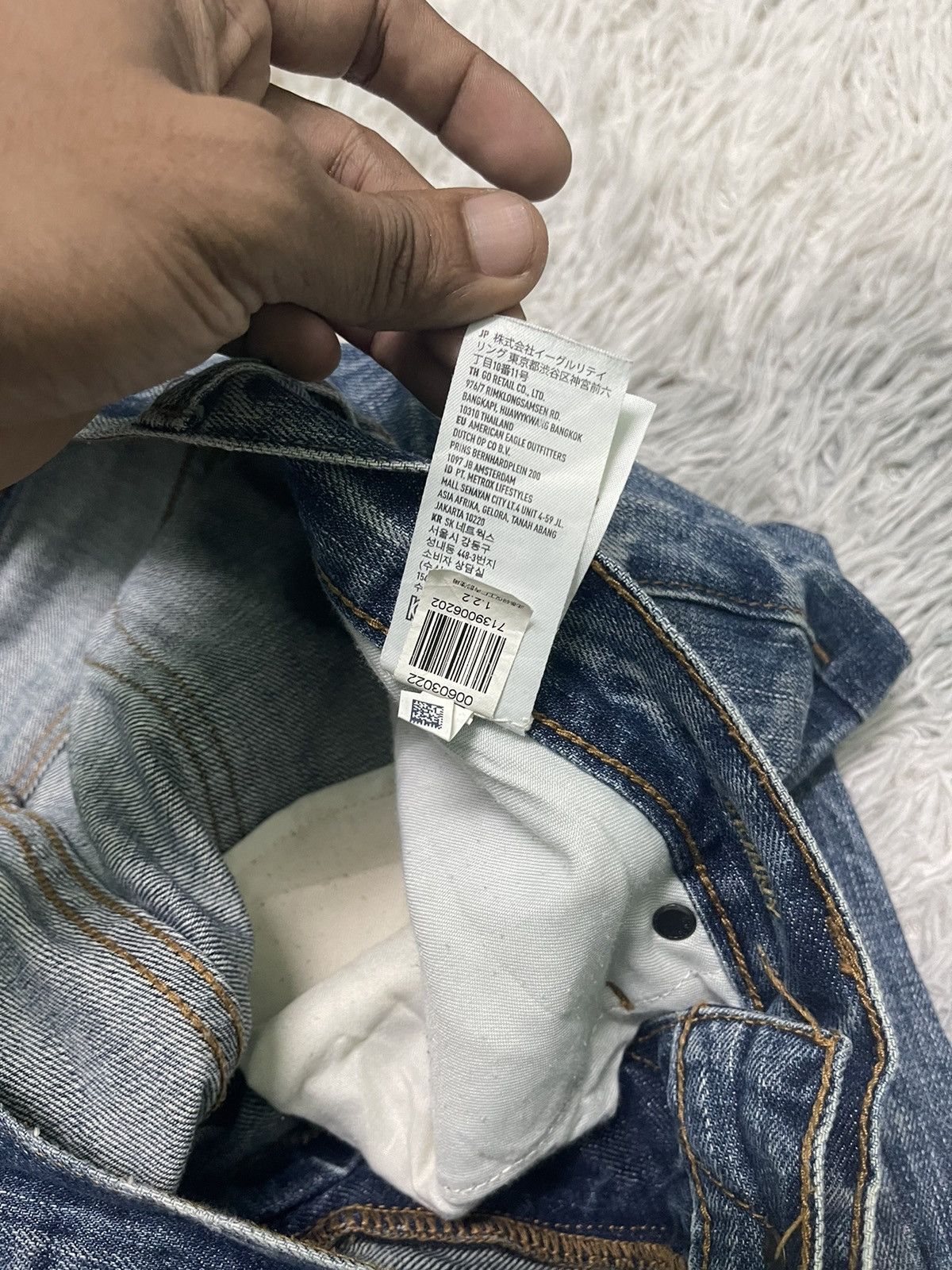 American Eagle Outfitters 2000s AMERICAN EAGLES OUTFITTER RARE DISTRESSED DENIM Size US 33 - 12 Thumbnail