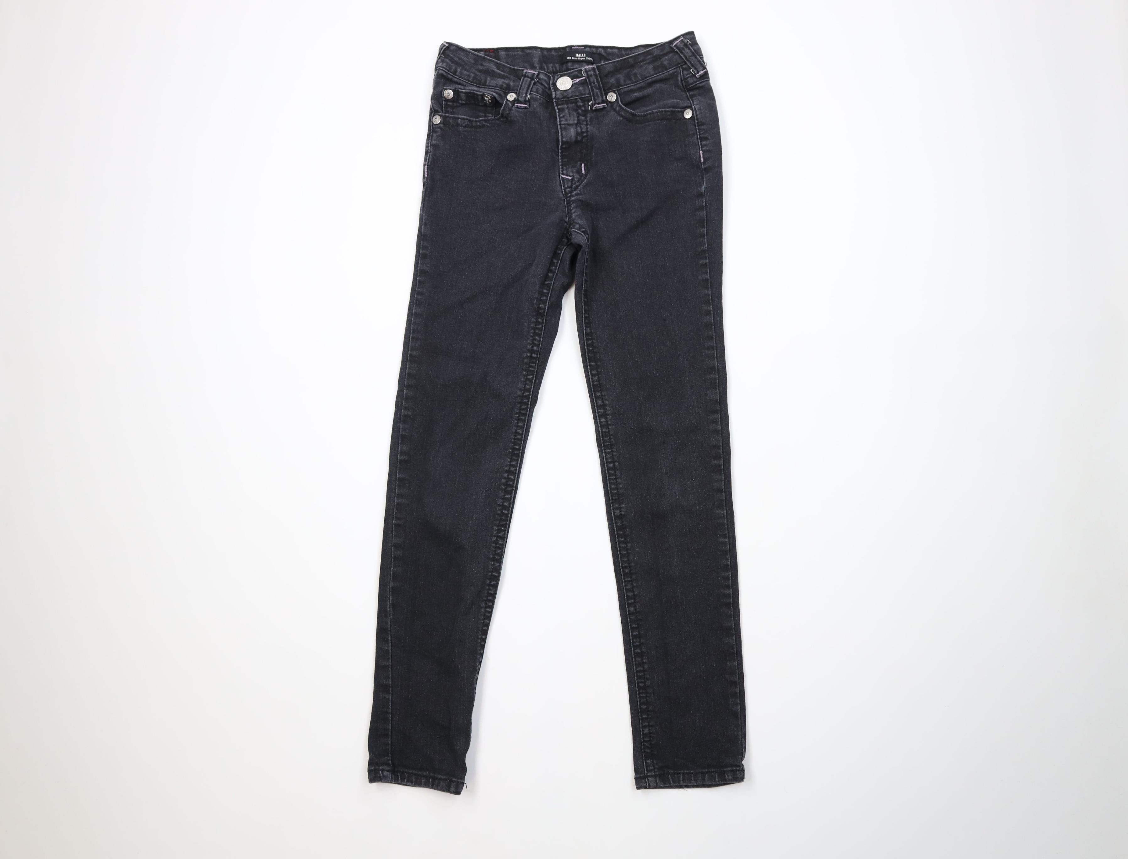 True Religion Vintage Y2K True Religion Halle Mid Rise Super Skinny Jeans Size 36" / US 14 / IT 50 - 1 Thumbnail