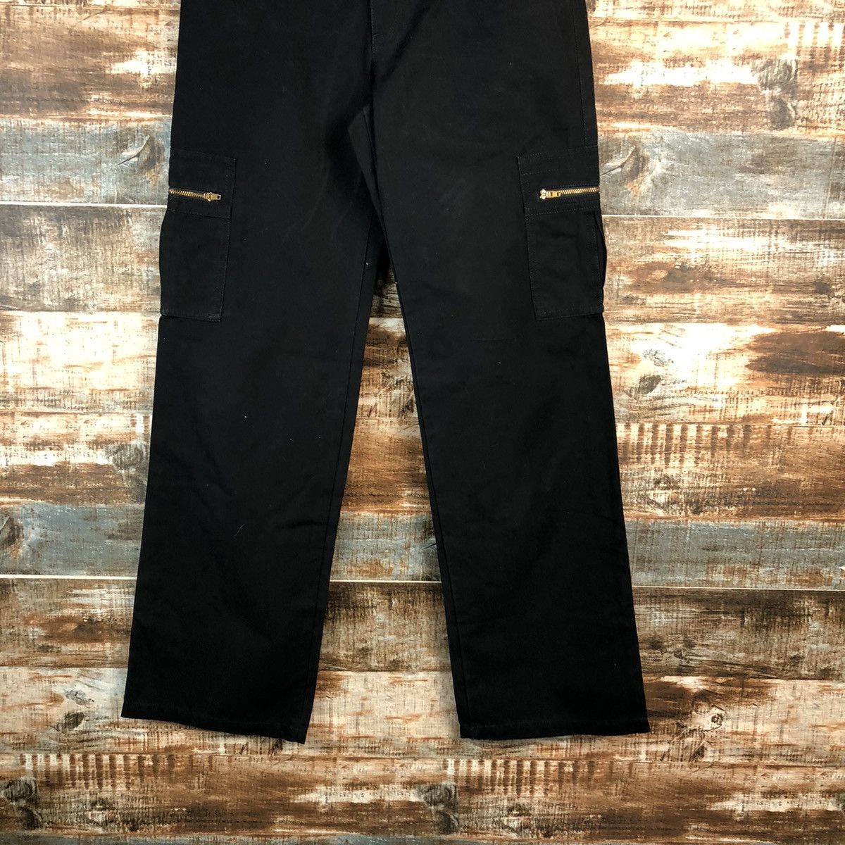 Japanese Brand A.V.V Black Cargo utility Multipocket Pants #A2436 Size 27" / US 4 / IT 40 - 3 Thumbnail