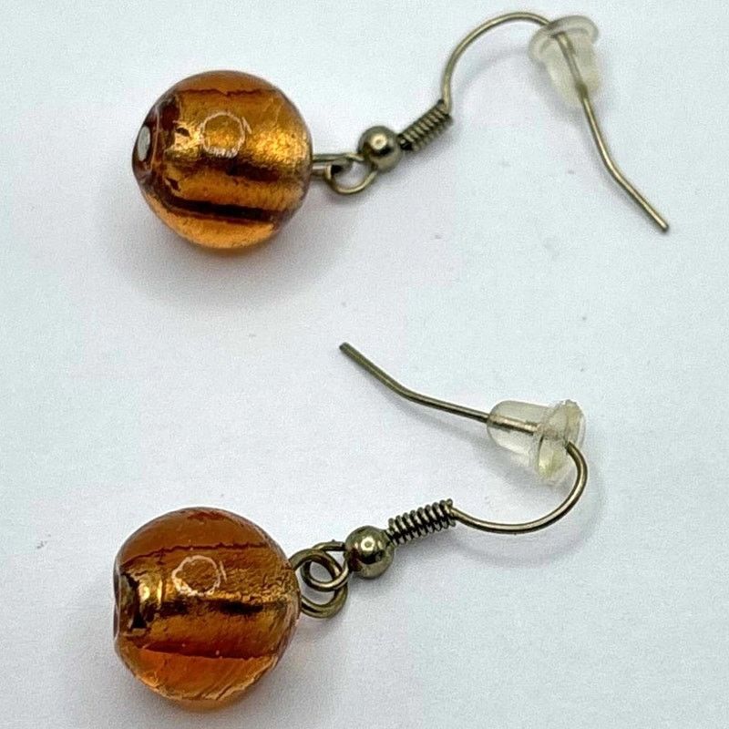 Other Vintage Brown Earrings Size ONE SIZE - 3 Thumbnail