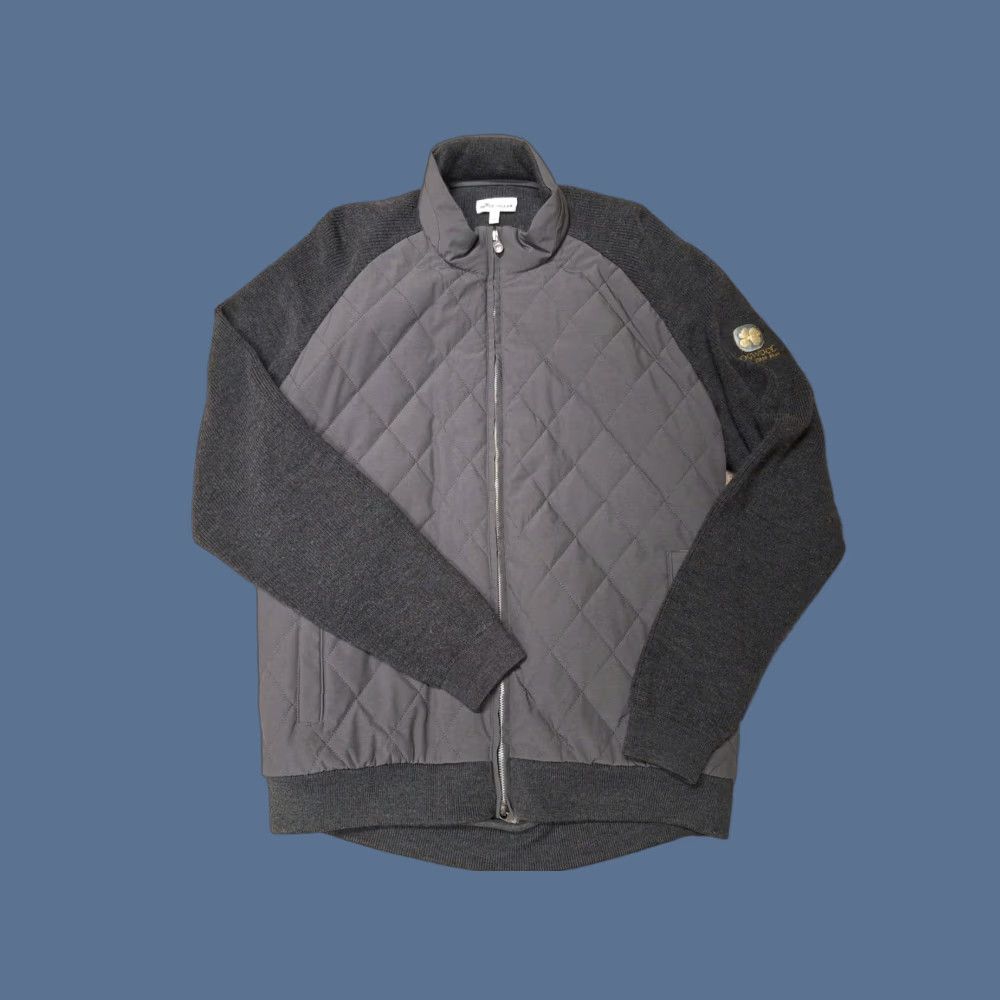 Peter Millar Peter Millar Merino Wool Cotton Zip Sweater L Grey Embroidered Size US L / EU 52-54 / 3 - 1 Thumbnail