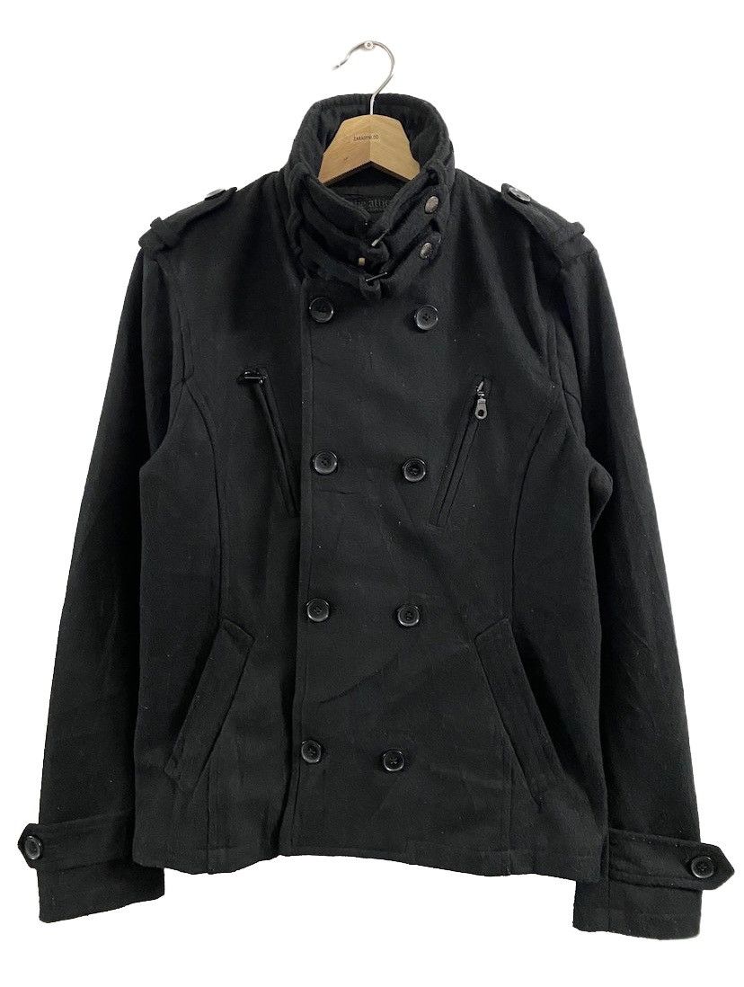 image of Archival Clothing x Avant Garde In The Attic Rockers Garment Wool Jacket in Black (Size Large)