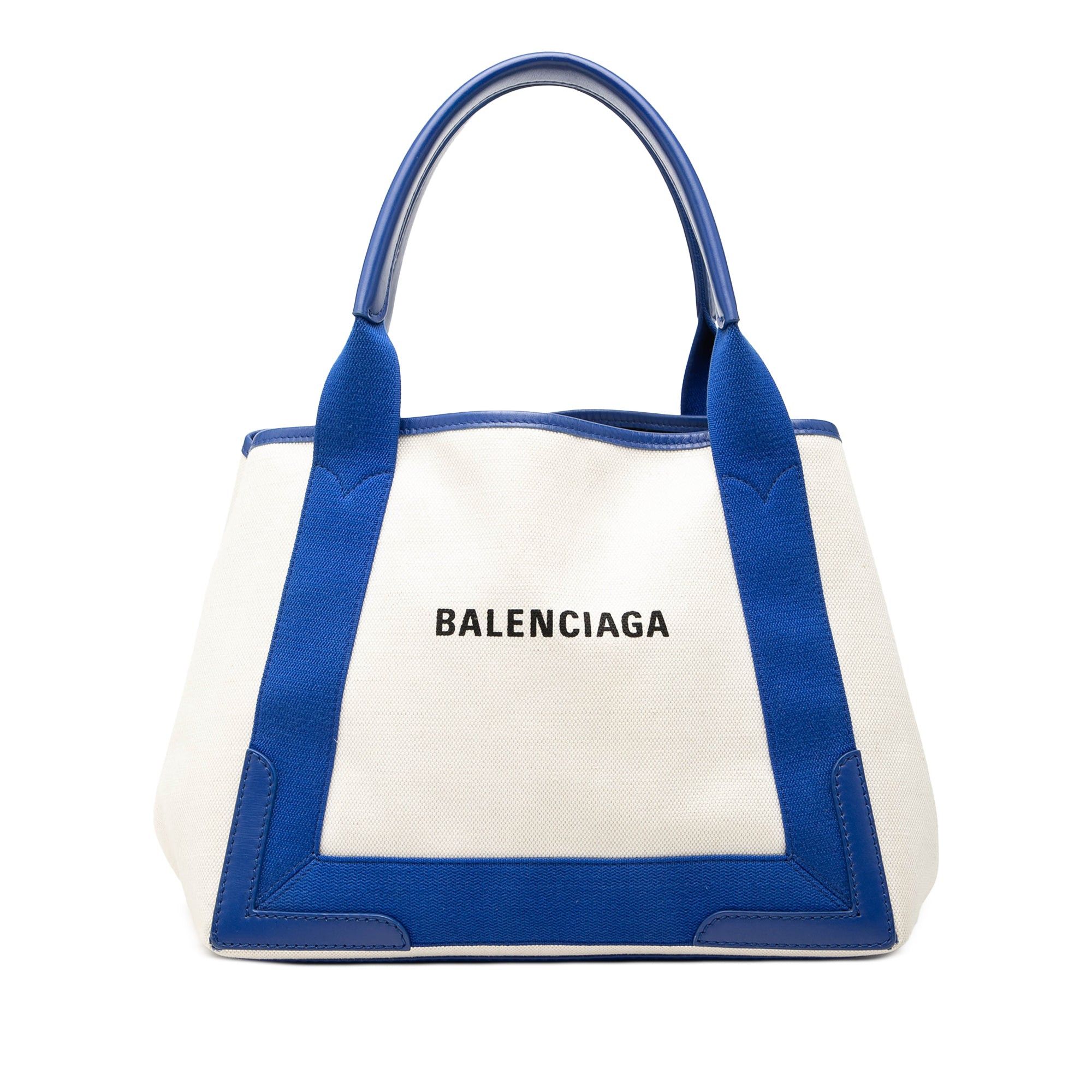 Balenciaga Canvas Navy Cabas S Tote Size ONE SIZE - 1 Thumbnail
