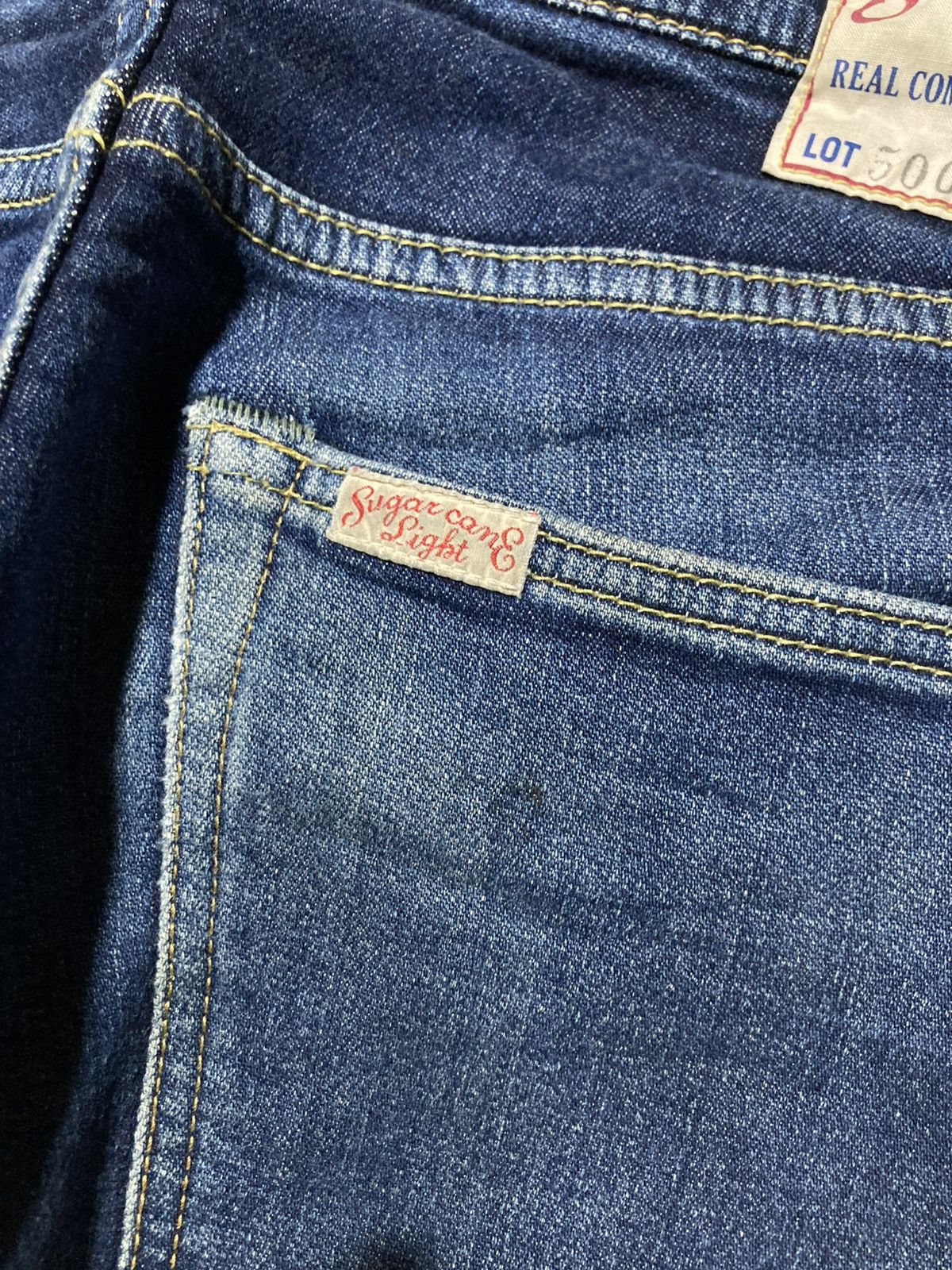 Sugar Cane Vintage Sugar Cane W32 Light Distressed Denim Jeans Pants Size US 31 - 7 Thumbnail