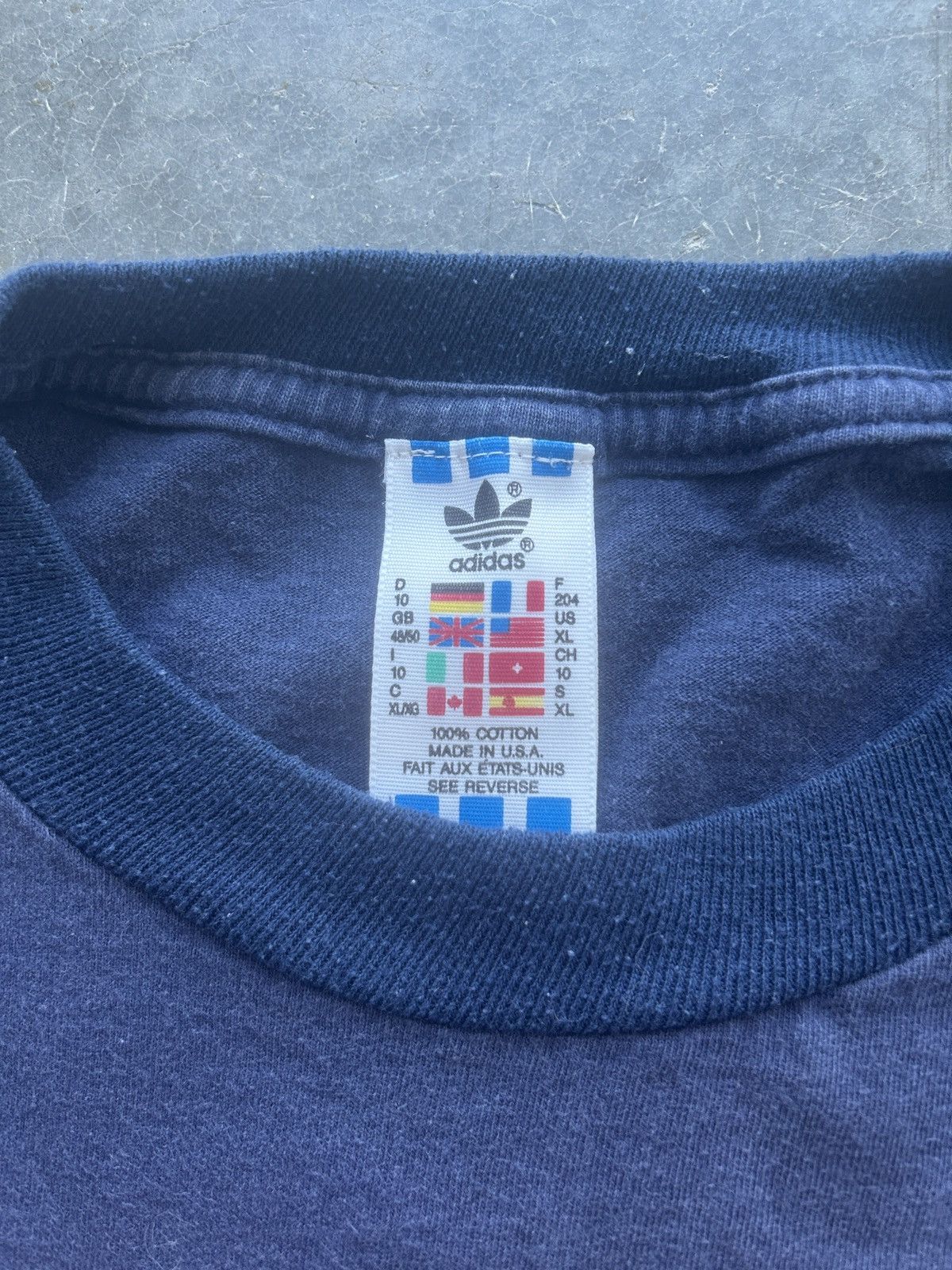 Adidas × Vintage Vintage 90s Adidas University of Virginia Soccer Tee Size US XL / EU 56 / 4 - 3 Thumbnail