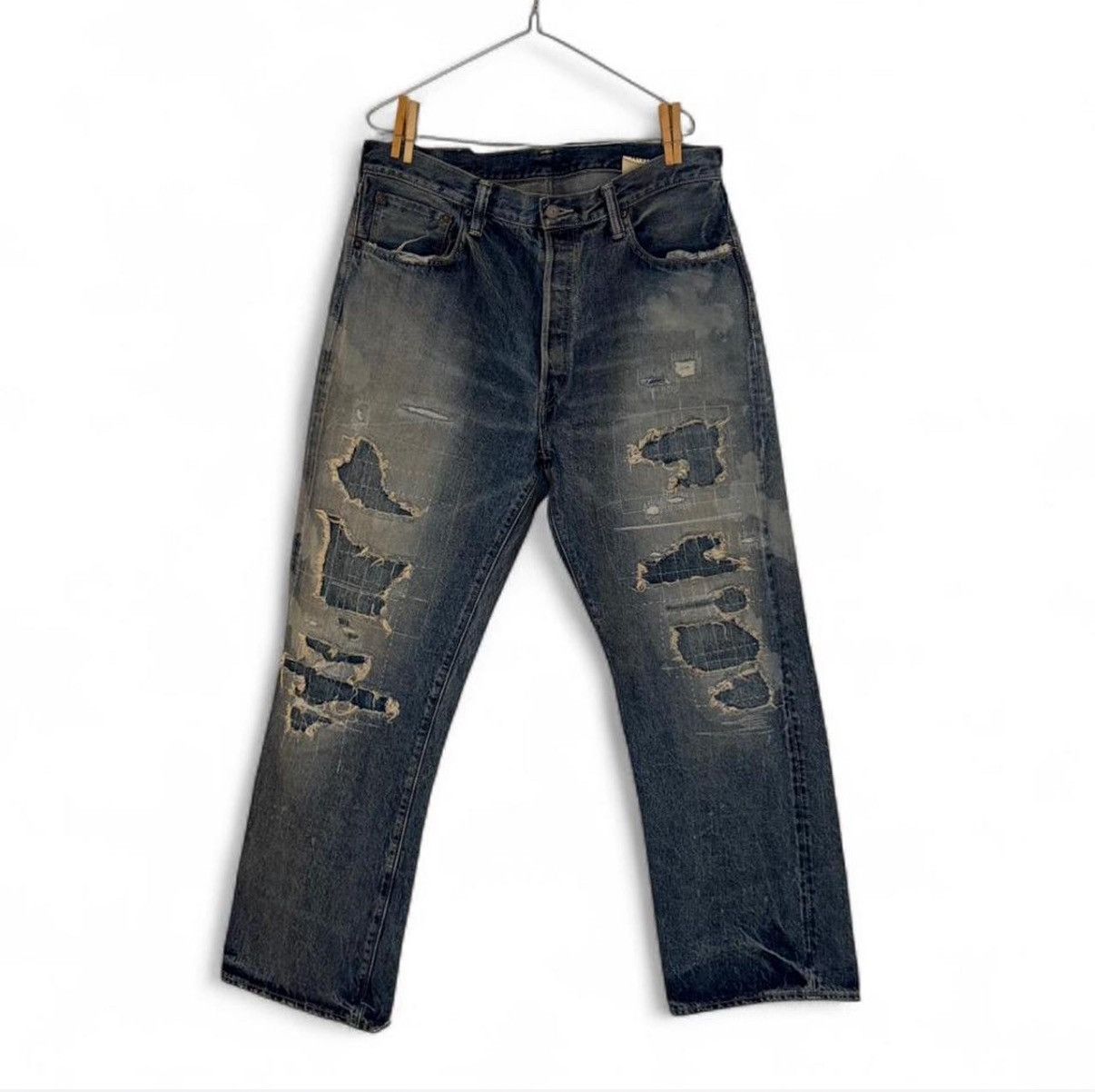 Sugar Cane Sugar Cane 14.25oz. DENIM 1947 REMAKE AGED MODEL Size US 38 / EU 54 - 1 Thumbnail