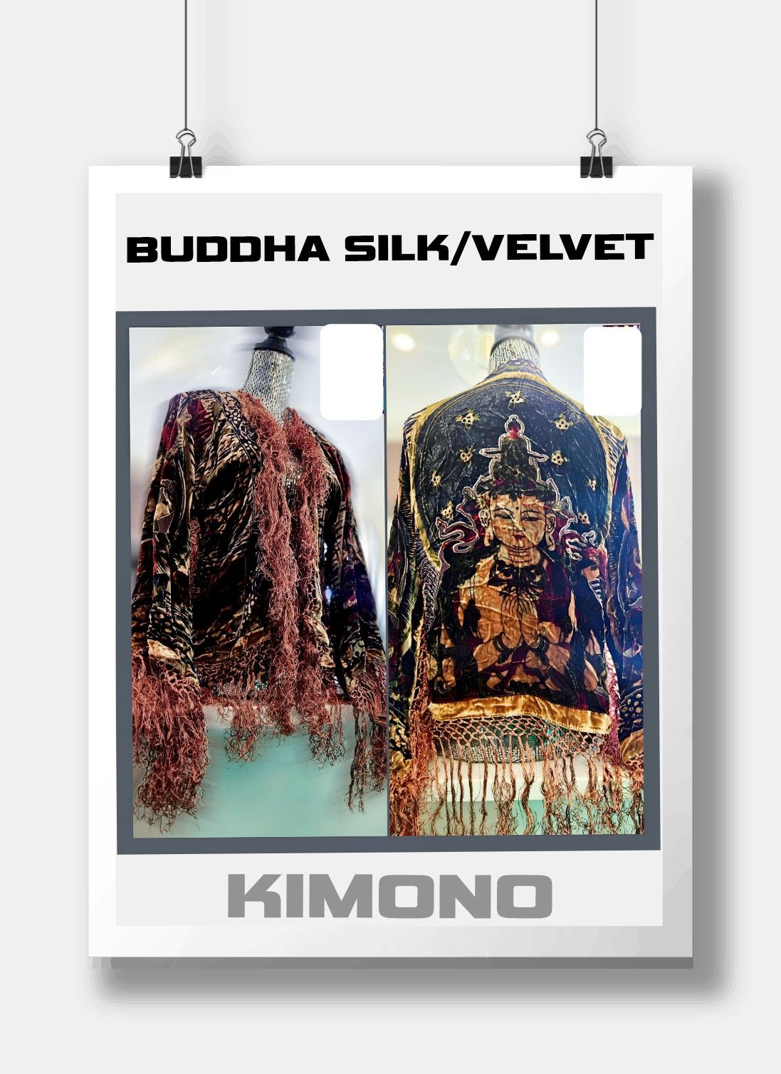 Other CUSTOM BUDDHA VELVET BURNOUT KIMONO Size ONE SIZE - 5 Thumbnail