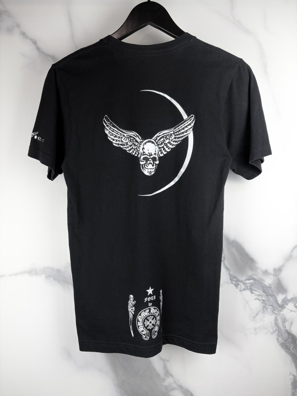 Chrome Hearts Chrome Hearts Foti Skull Moon Logo Tshirt Black Size US S / EU 44-46 / 1 - 2 Thumbnail