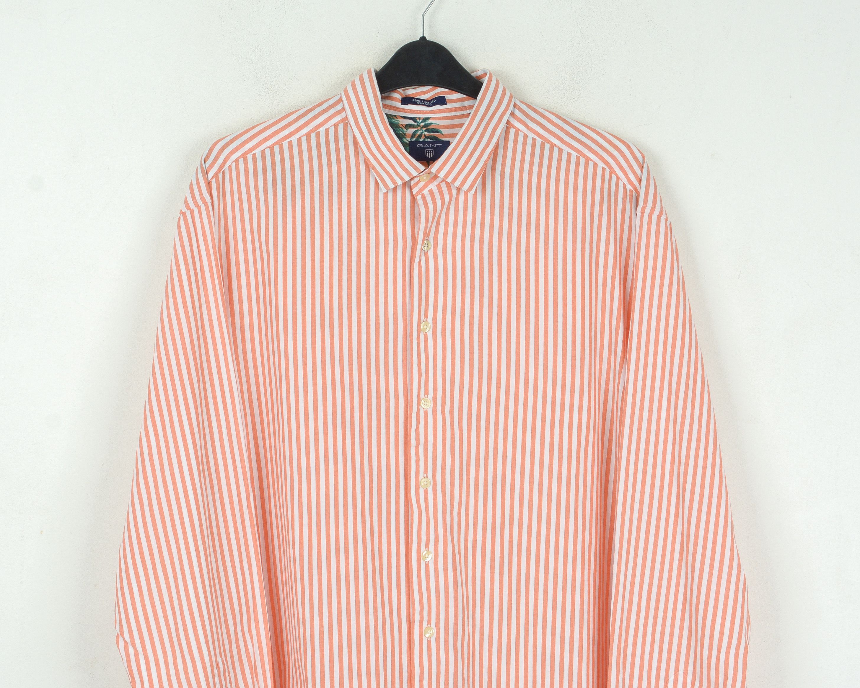 Gant GANT Beach Oxford Regular Fit Shirt Cotton Striped Size US XXL / EU 58 / 5 - 2 Thumbnail