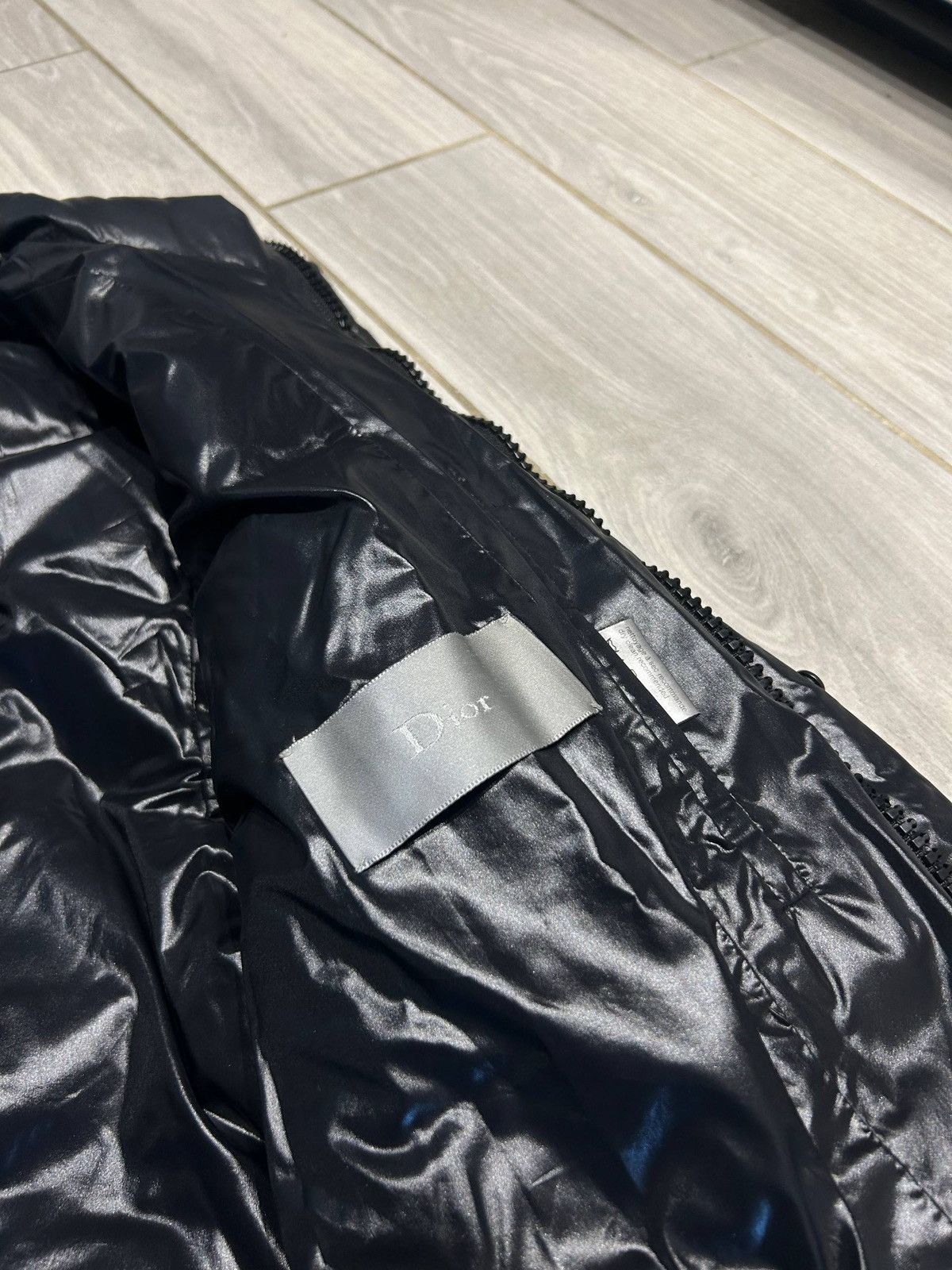 Dior DIOR Homme SLIMANE Black Down Aviator Jacket Collectors 2007 Size US L / EU 52-54 / 3 - 10 Thumbnail