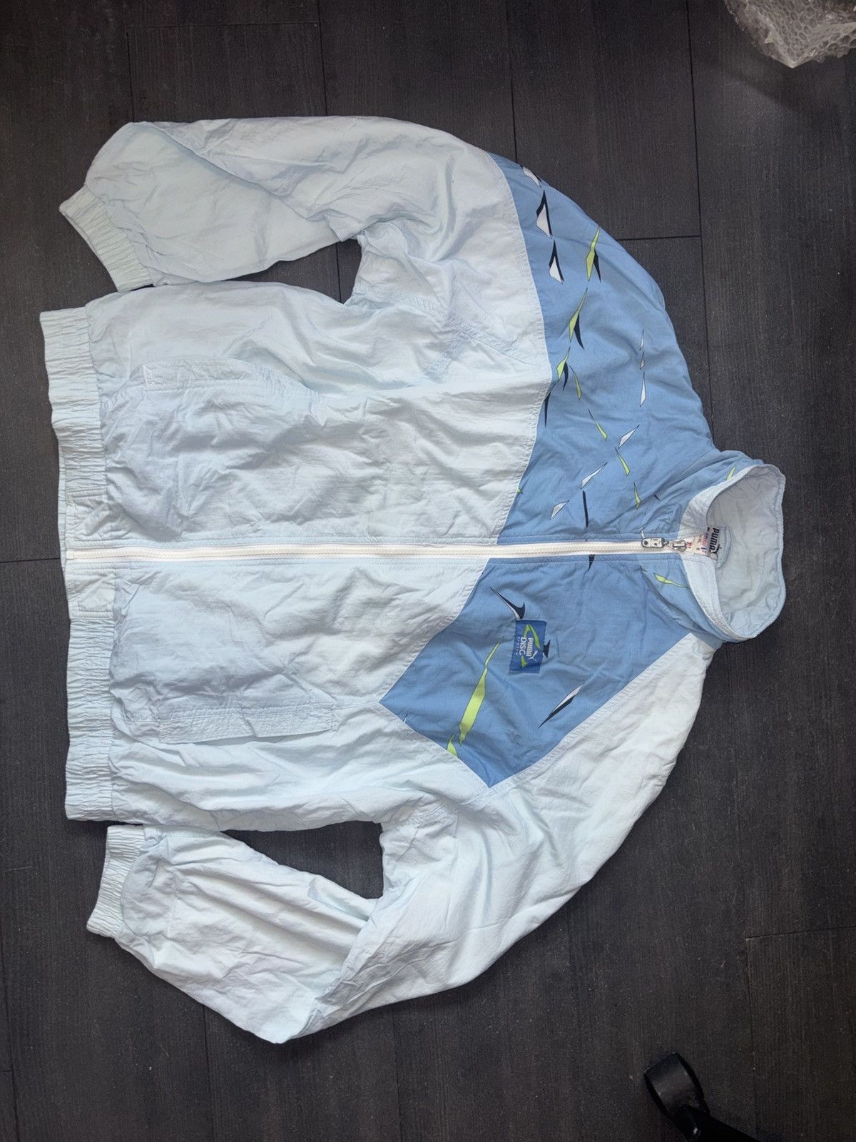 Puma Puma Disc vintage windbreaker 1990s colour block jacket L Size US L / EU 52-54 / 3 - 2 Thumbnail