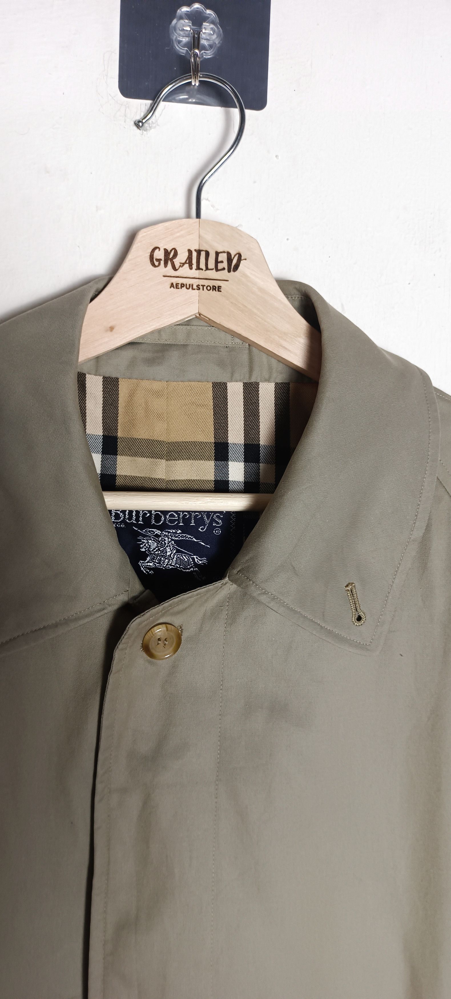 Burberry Vintage 90s 🔥Burberrys Nova Check Trench Coat Size US L / EU 52-54 / 3 - 4 Thumbnail