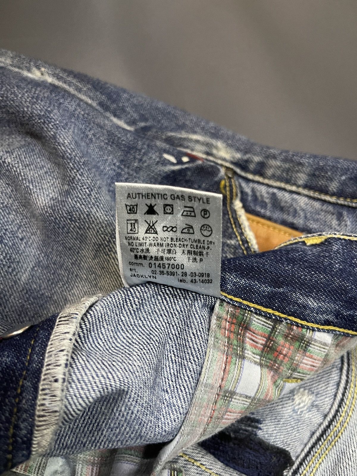 GAS GAS ITALY SPECIAL MODEL DESIGNER JEANS Size US 29 - 9 Thumbnail