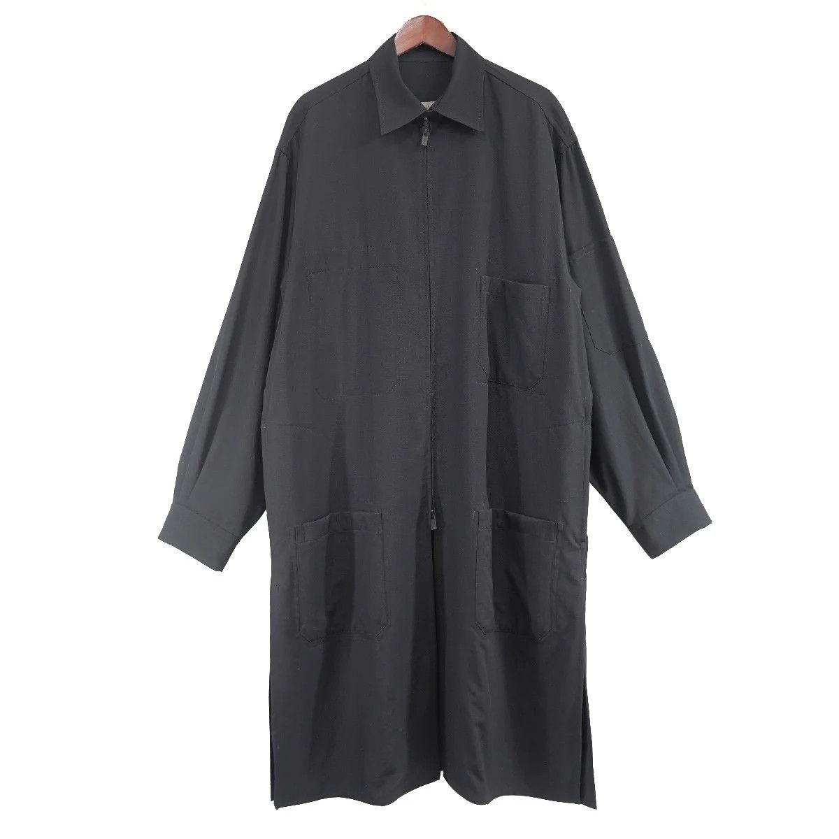 Yohji Yamamoto Yohji Yamamoto pour homme 19AW Blouse Double Zip Logo Shirt Size US L / EU 52-54 / 3 - 1 Thumbnail