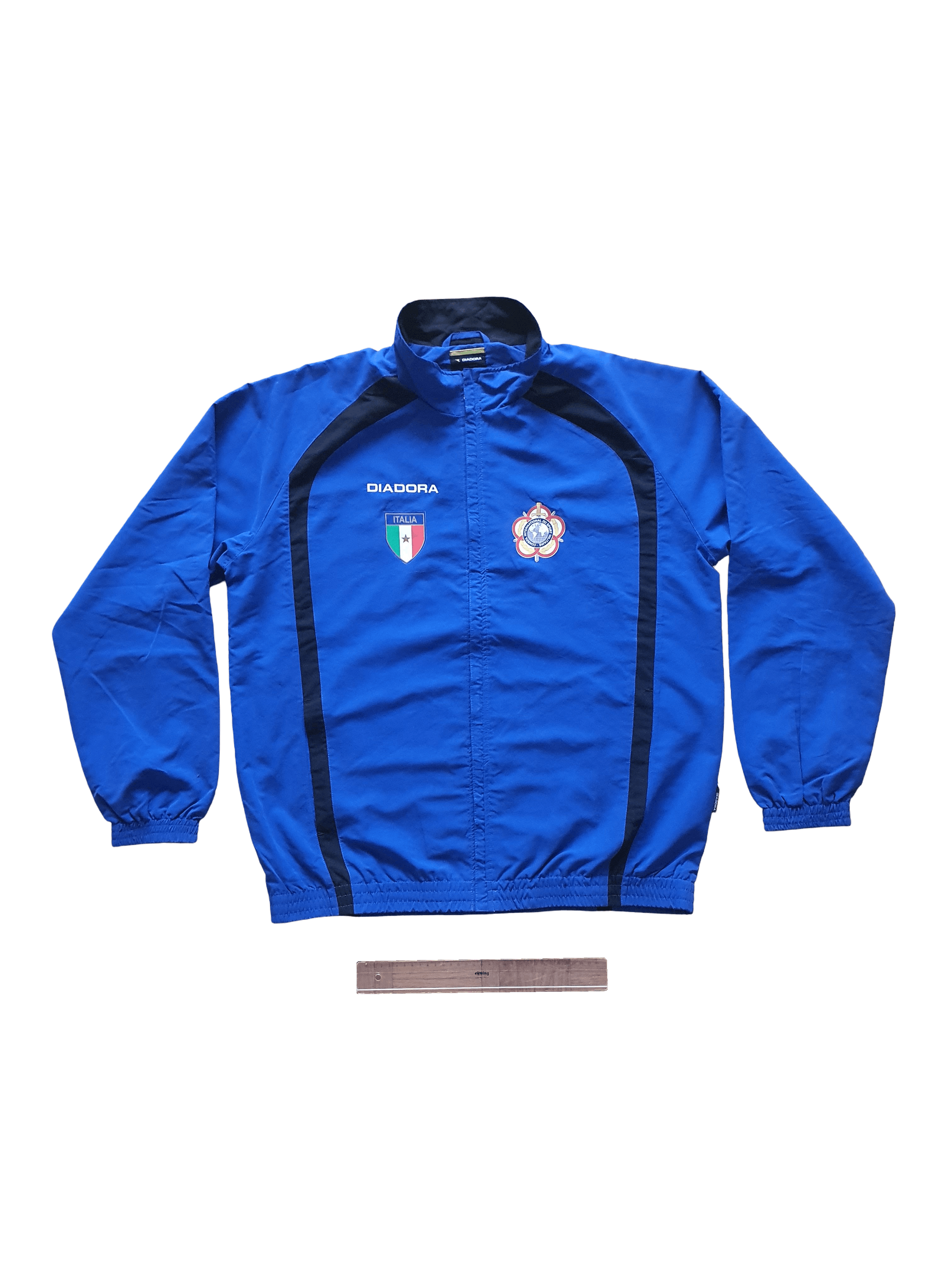Diadora Vintage (1990s) Tracksuit Top Jacket - Italy Military Size US XXL / EU 58 / 5 - 1 Thumbnail