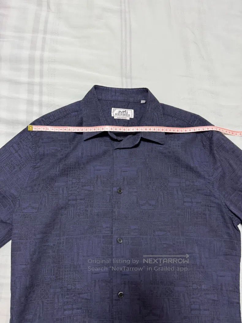 Hermes Hermes size 39 Shirt with classic dark patterns, special pr Size US M / EU 48-50 / 2 - 3 Thumbnail
