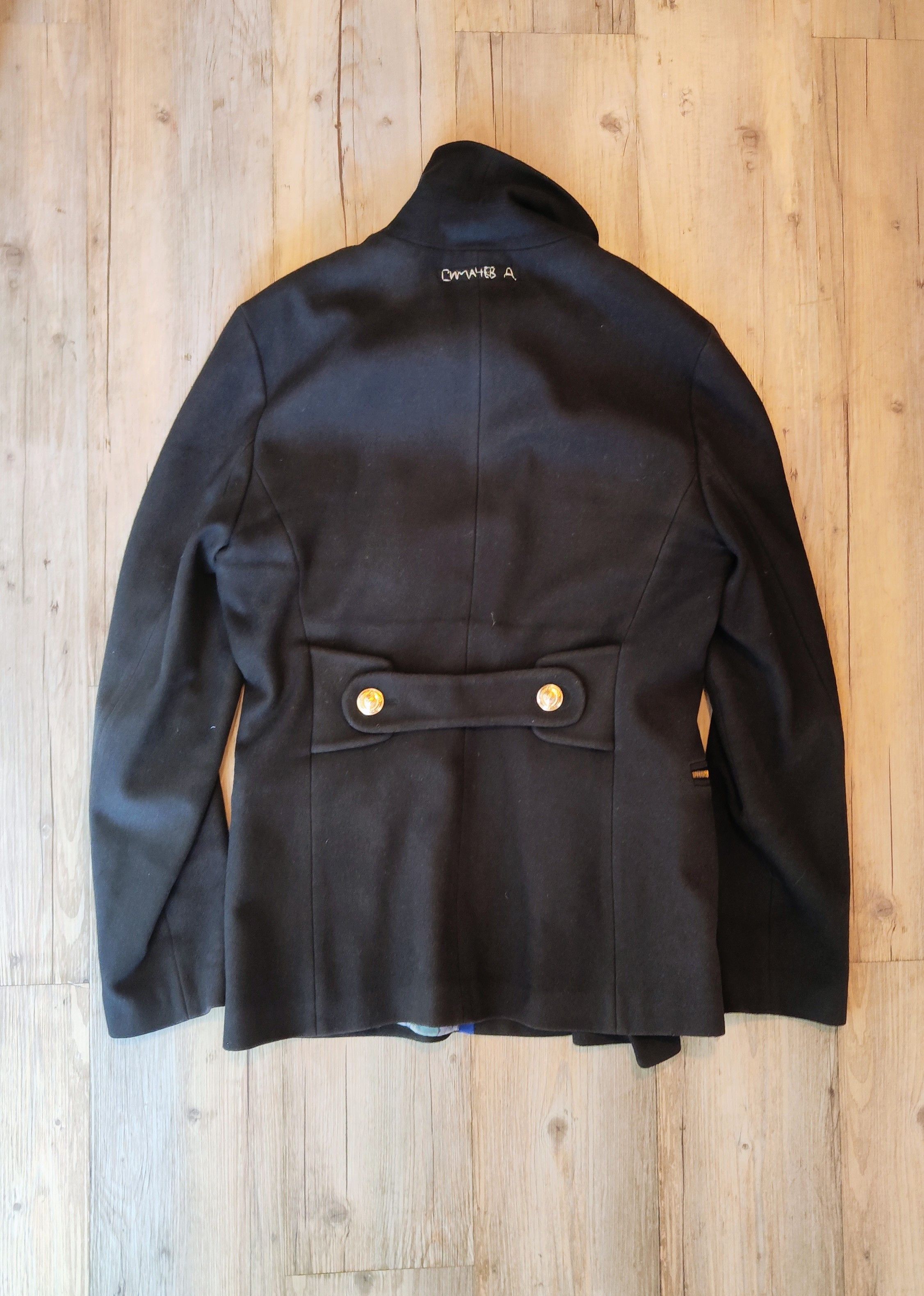 Denis Simachev Navy coat.Like Vetements or Balenciaga coats. Size US L / EU 52-54 / 3 - 3 Thumbnail