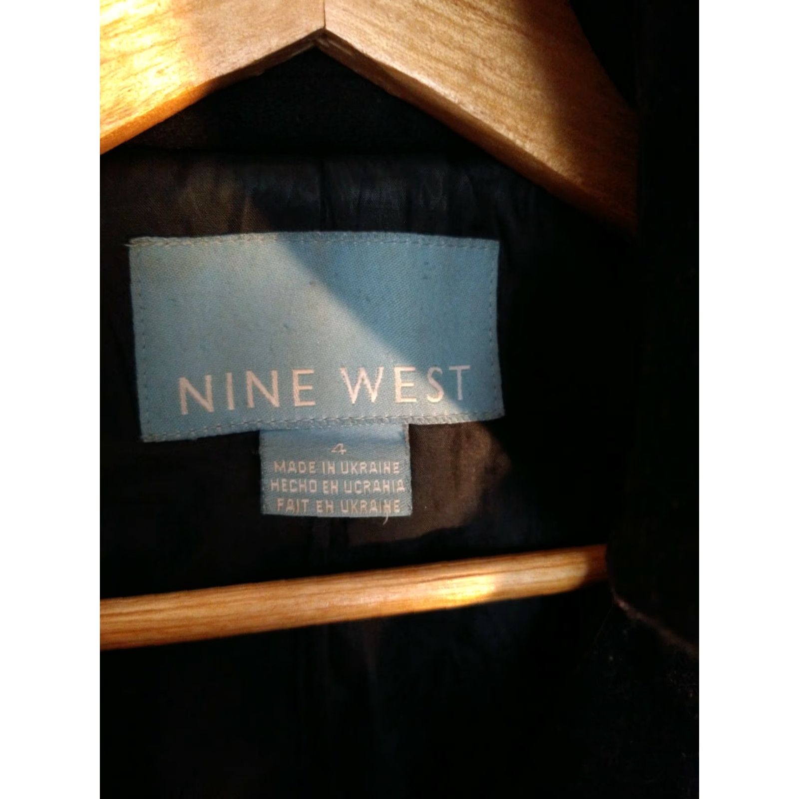 Nine West VINTAGE Nine West Short Coat Pea Wool Nylon Blend Ukraine Size 4 Black Womens Mens? Size 27" / US 4 / IT 40 - 2 Thumbnail